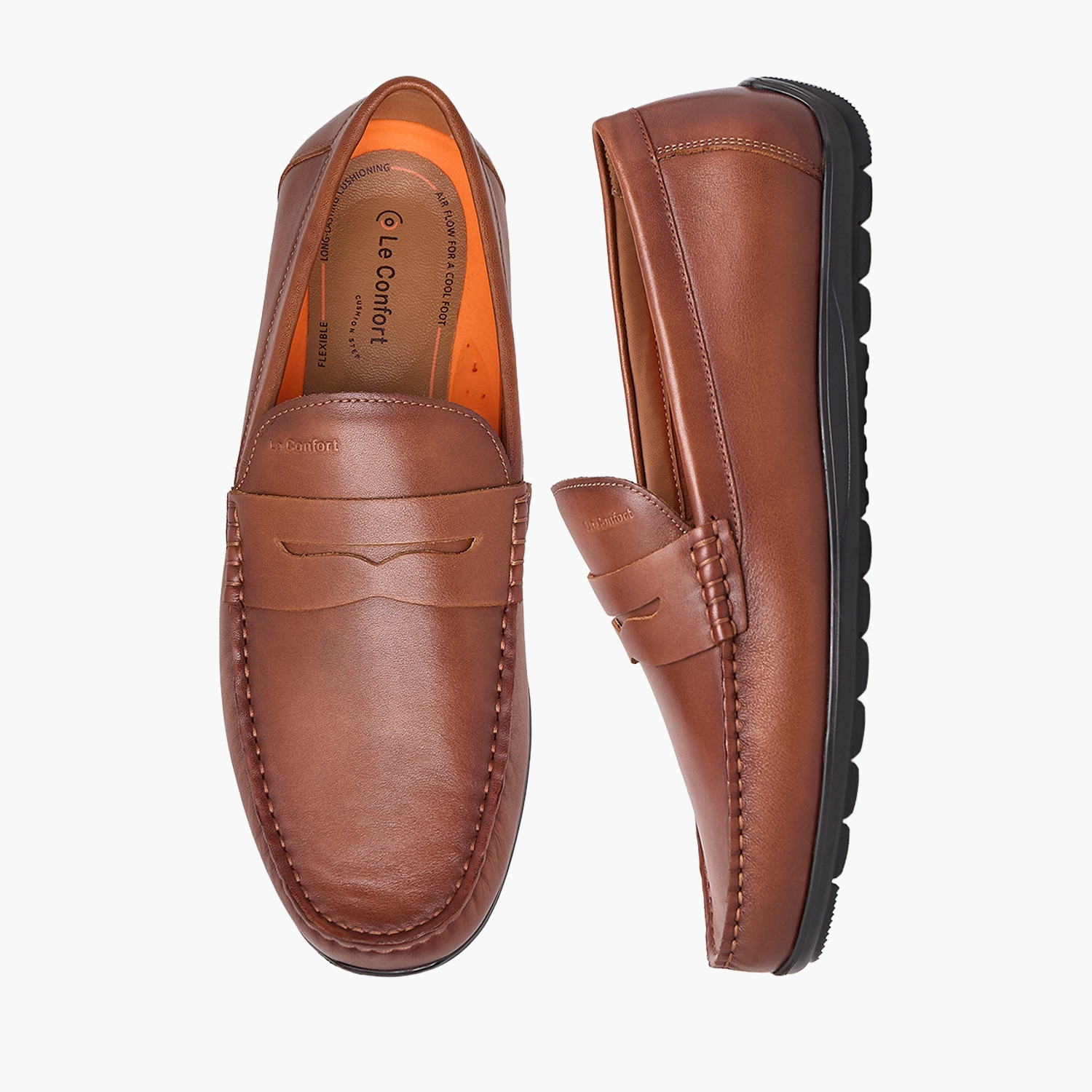 Le Confort Men Leather Penny Loafers-men-shoes-loafersandmoccasins-image-1