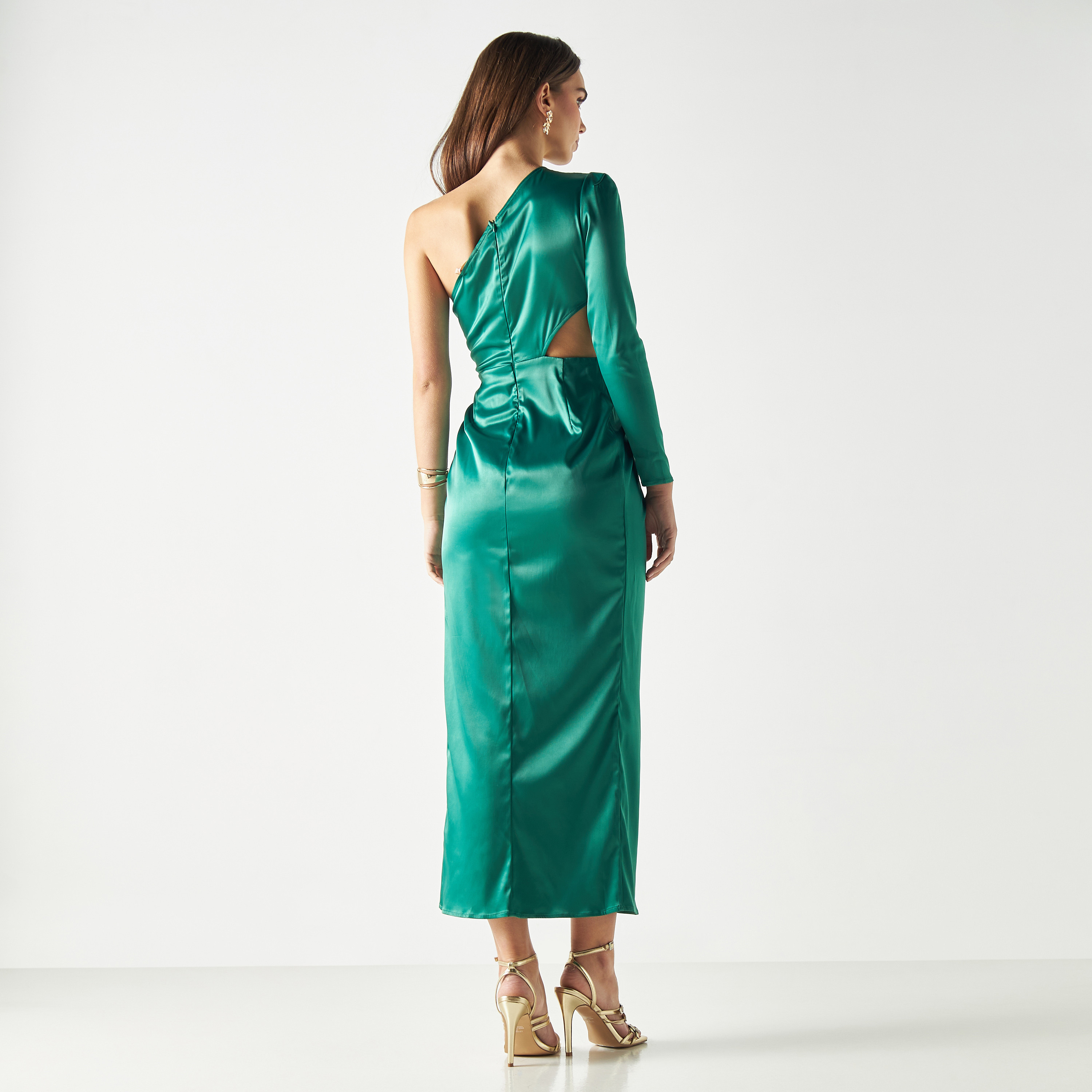 فستان بتفاصيل مفرغة وفتحة وسحاب إغلاق من سكيرت أند ستيليتو-women-clothing-dresses-image-3