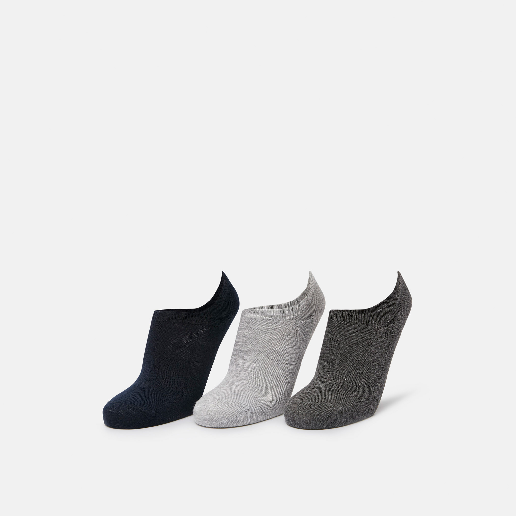 جوارب سادة غير مرئية - طقم من 3-men-socks-image-1