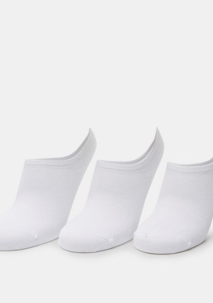 Solid No Show Socks - Set of 3-Men%27s Socks-image-0
