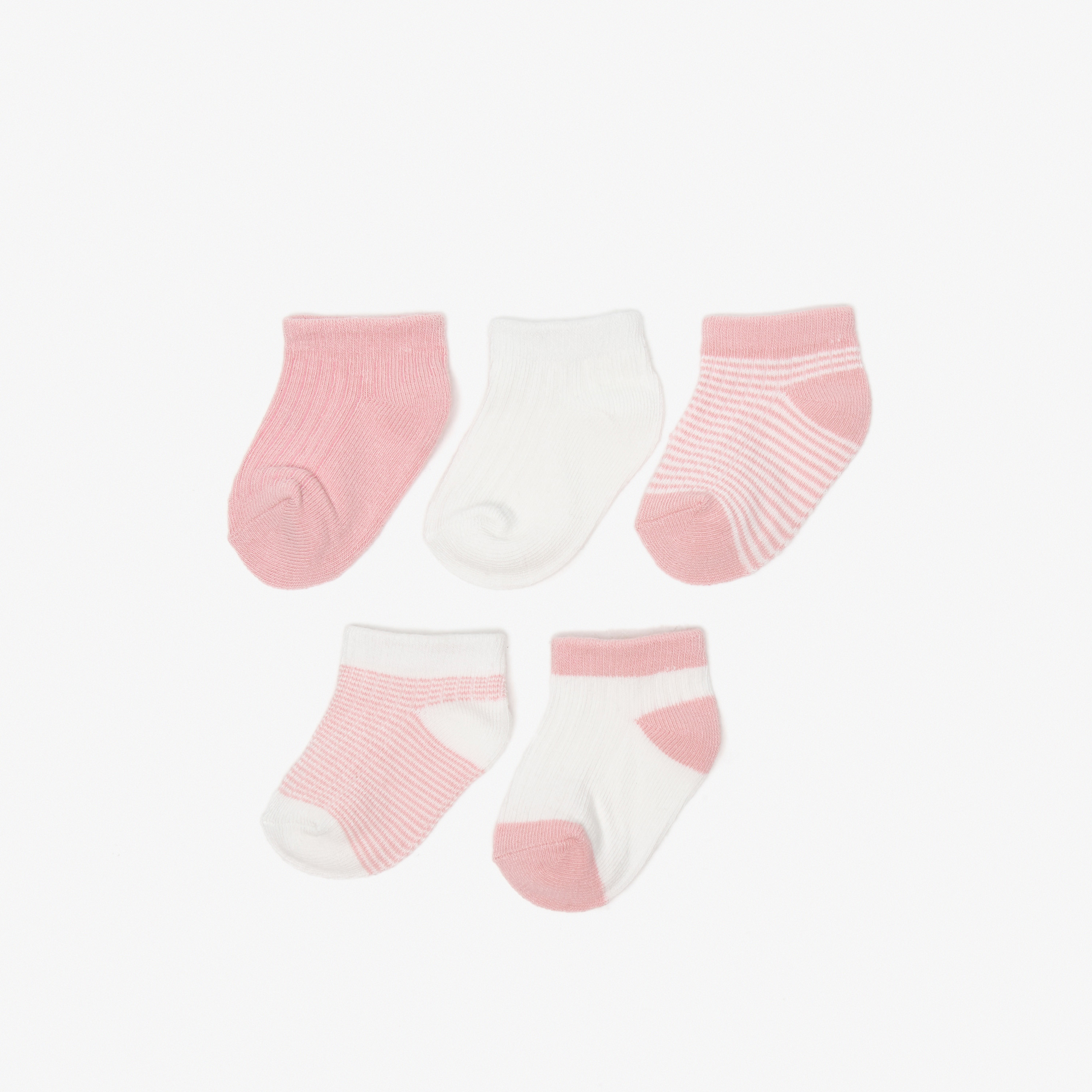 Barefeet Assorted Ankle Length Socks - Set of 5-girls-accessories-socks-image-1
