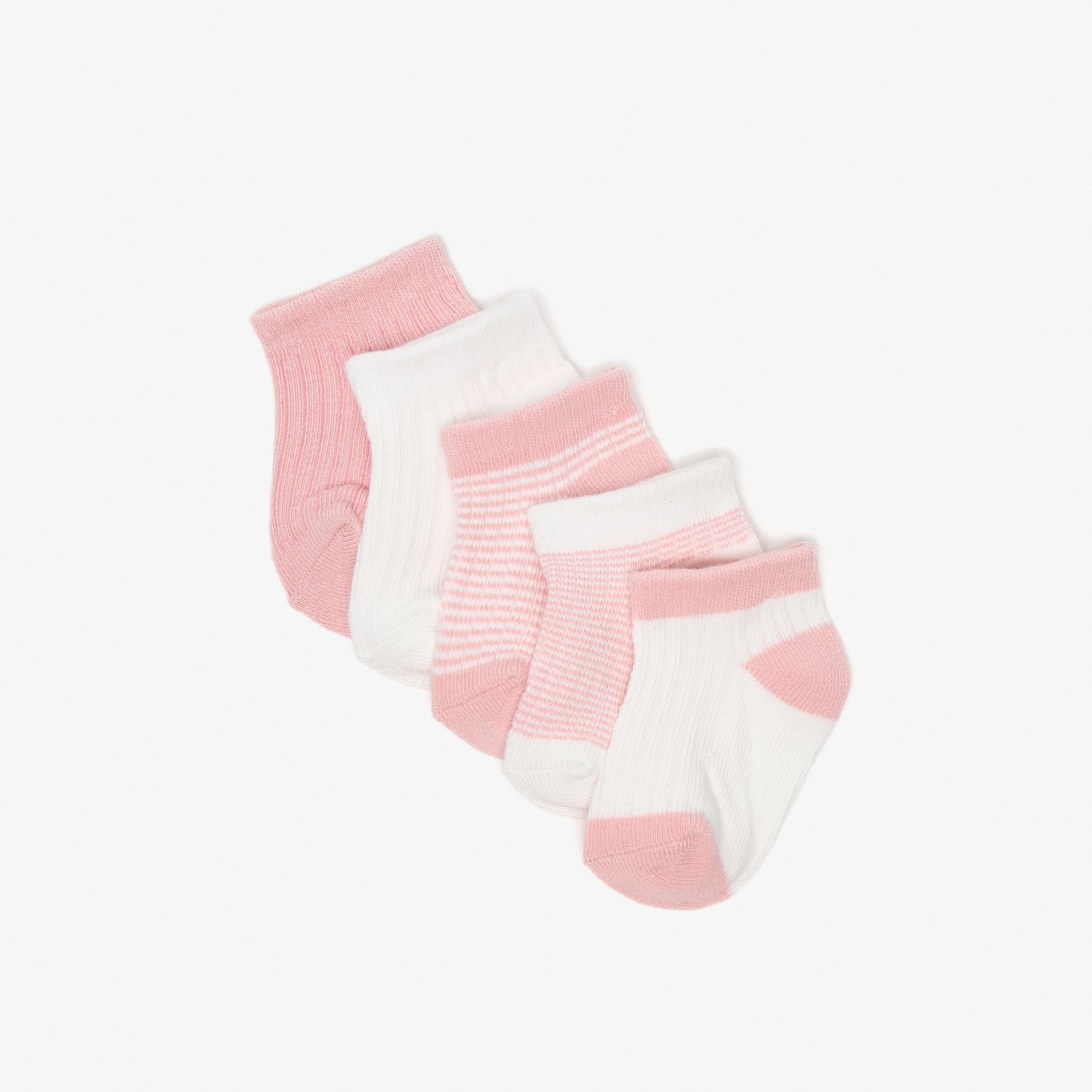 Barefeet Assorted Ankle Length Socks - Set of 5-girls-accessories-socks-image-2