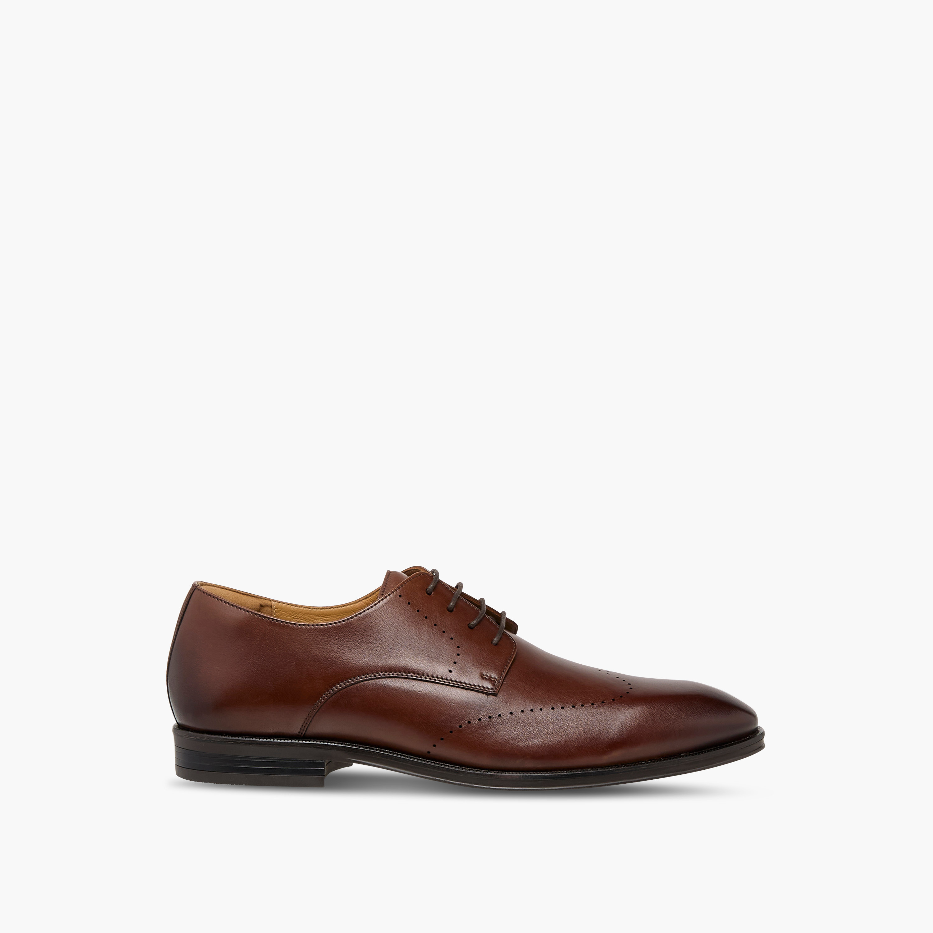 Duchini Men's Leather Solid Lace-Up Derby Shoes-men-shoes-formalshoes-image-3