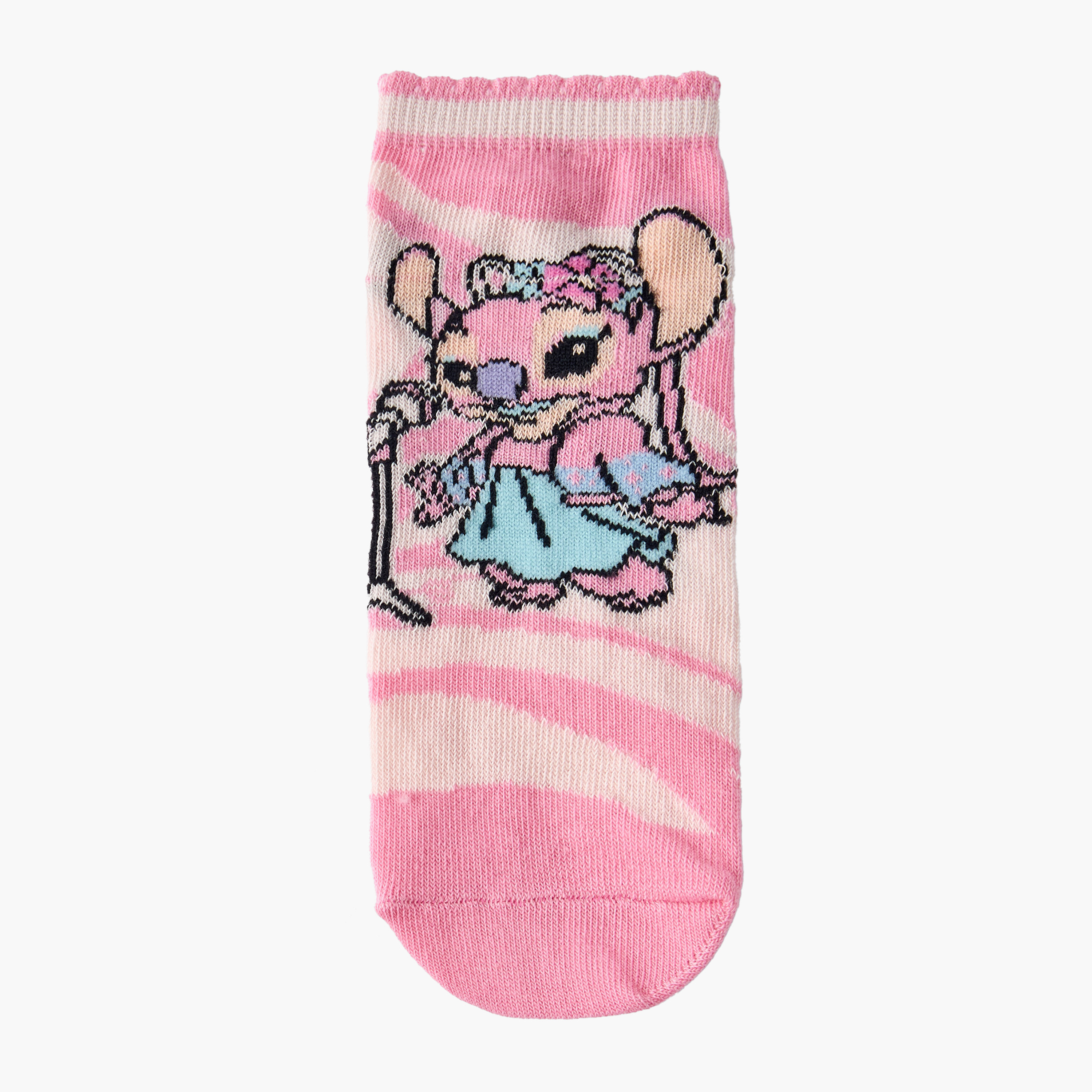 طقم من 5 - جوارب طول الكاحل بطبعات للبنات من ديزني-girls-accessories-socks-image-5