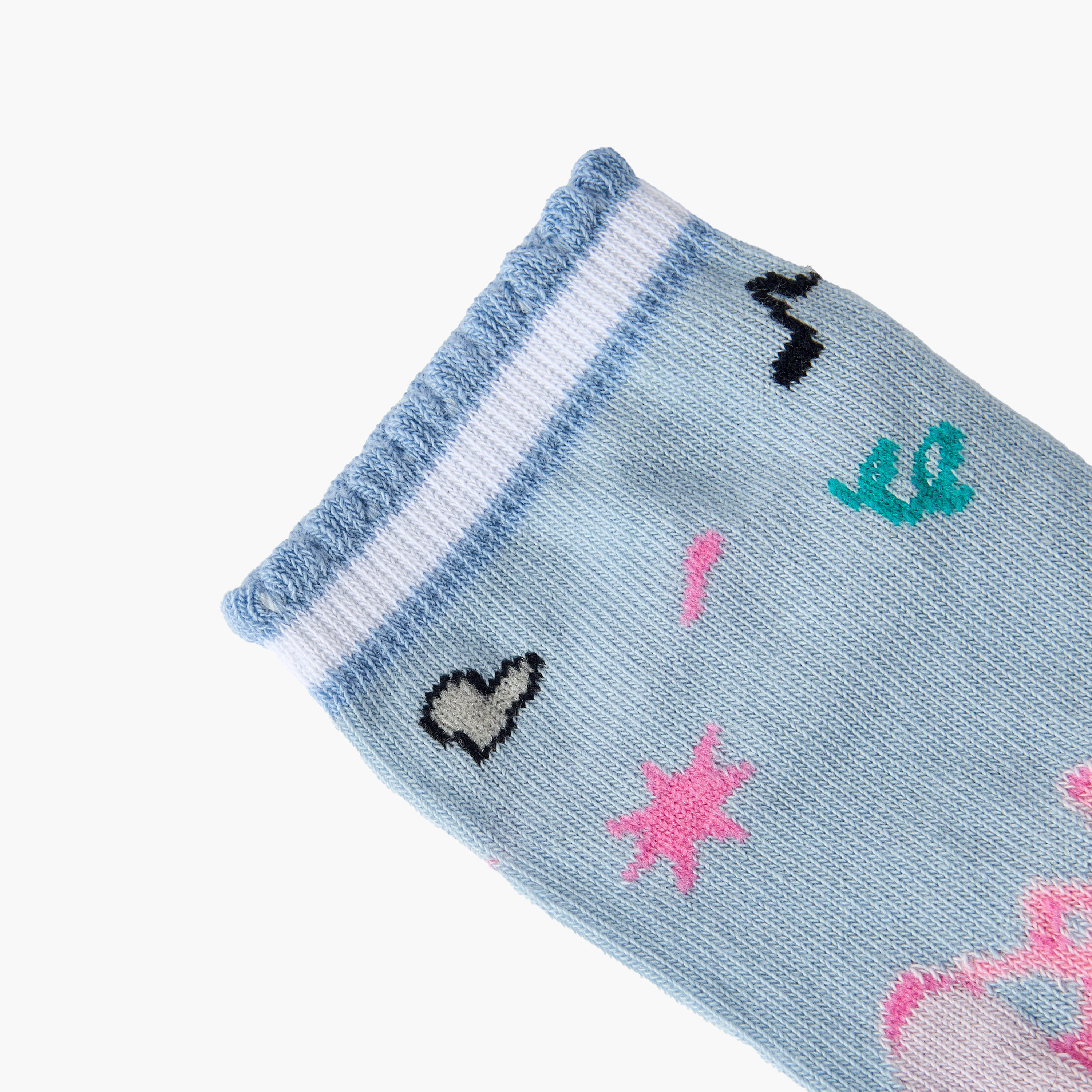 طقم من 5 - جوارب طول الكاحل بطبعات للبنات من ديزني-girls-accessories-socks-image-7