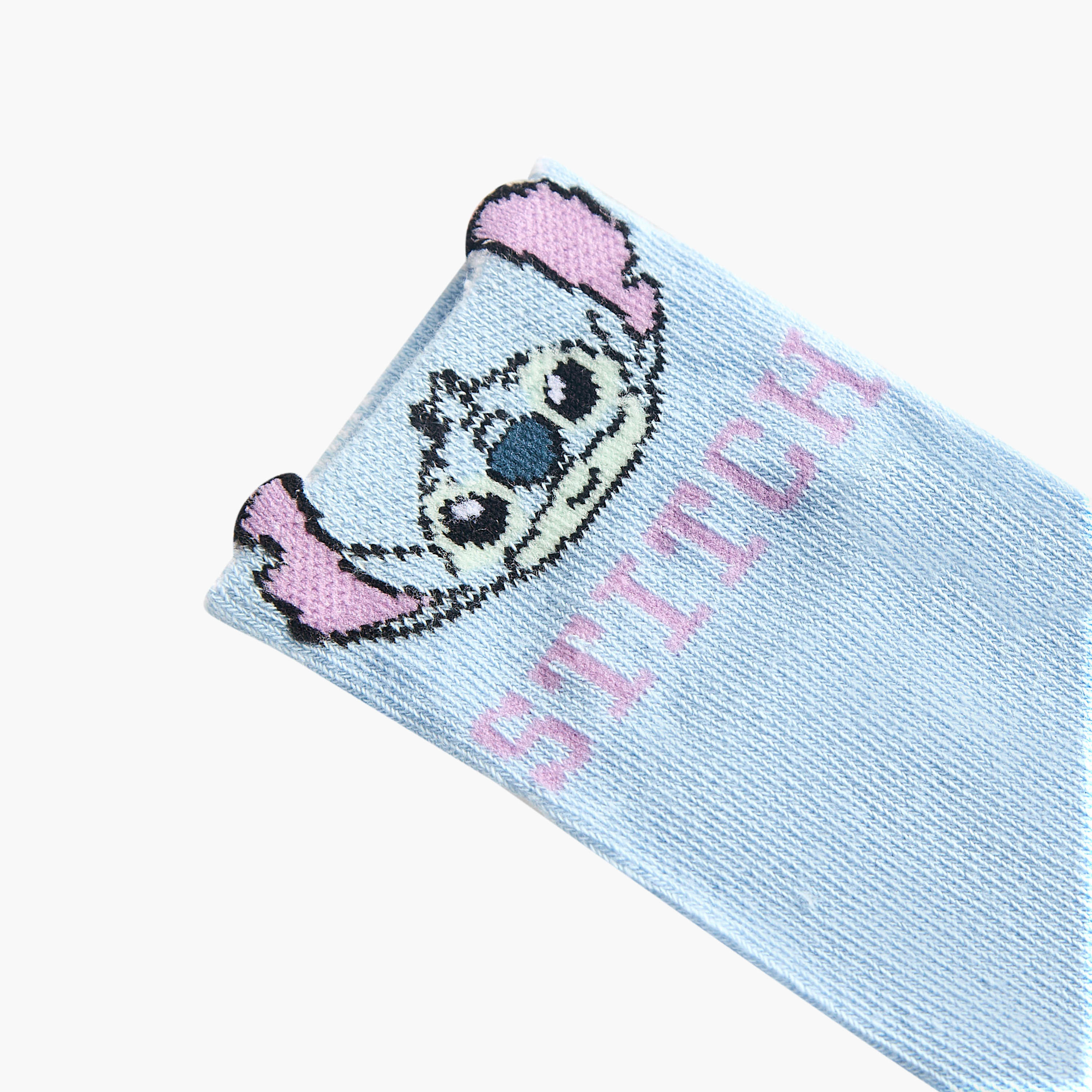 Pack of 7 Disney Girls Socks Ankle Length Stitch Print-girls-accessories-socks-image-4