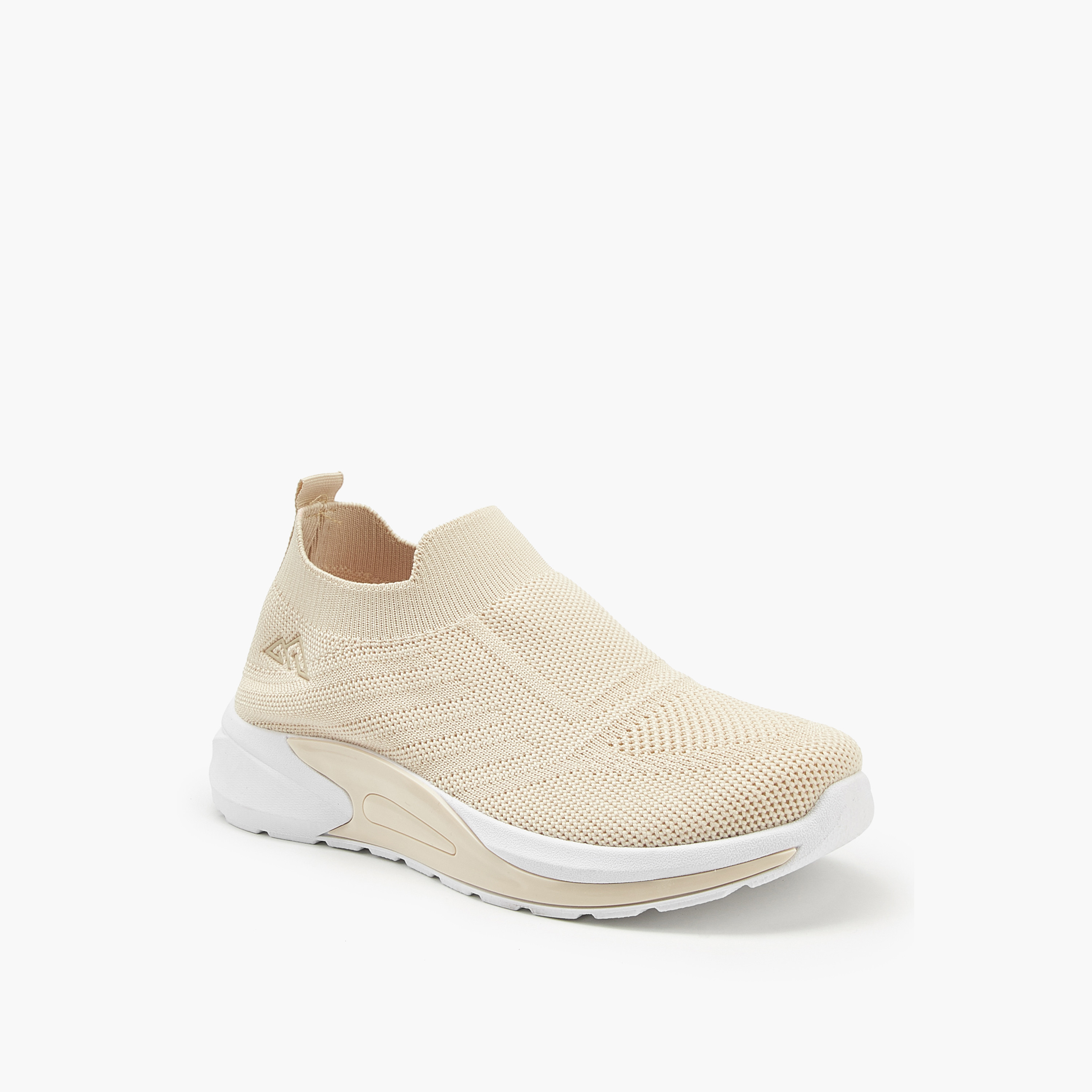 Oaklan by Shoexpress Textured Slip-On Sports Shoes with Pull Tab-girls-shoes-sneakers-image-2