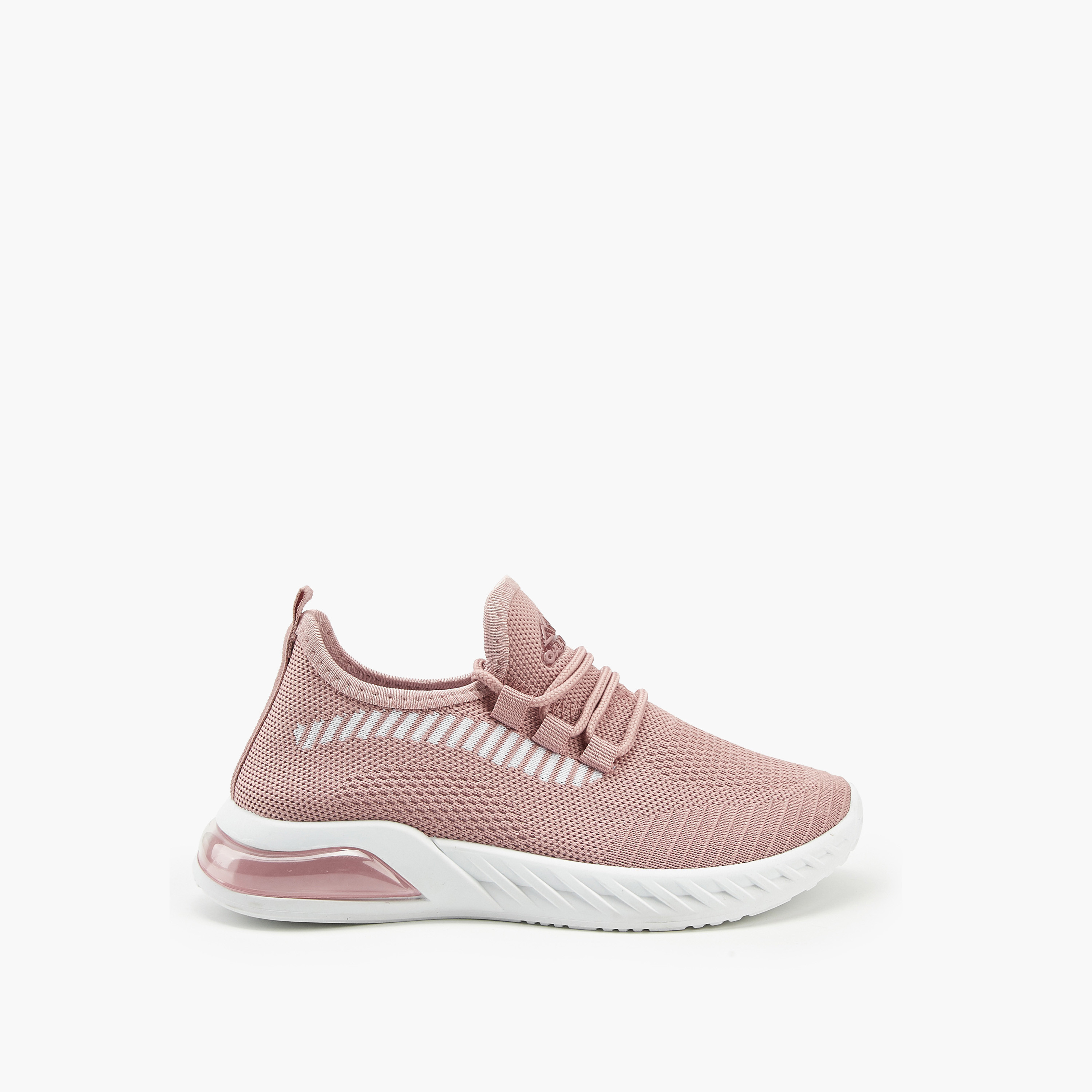 Oaklan By Shoexpress Girls Textured Up Lace-up Walking Shoes-girls-shoes-sports-image-2