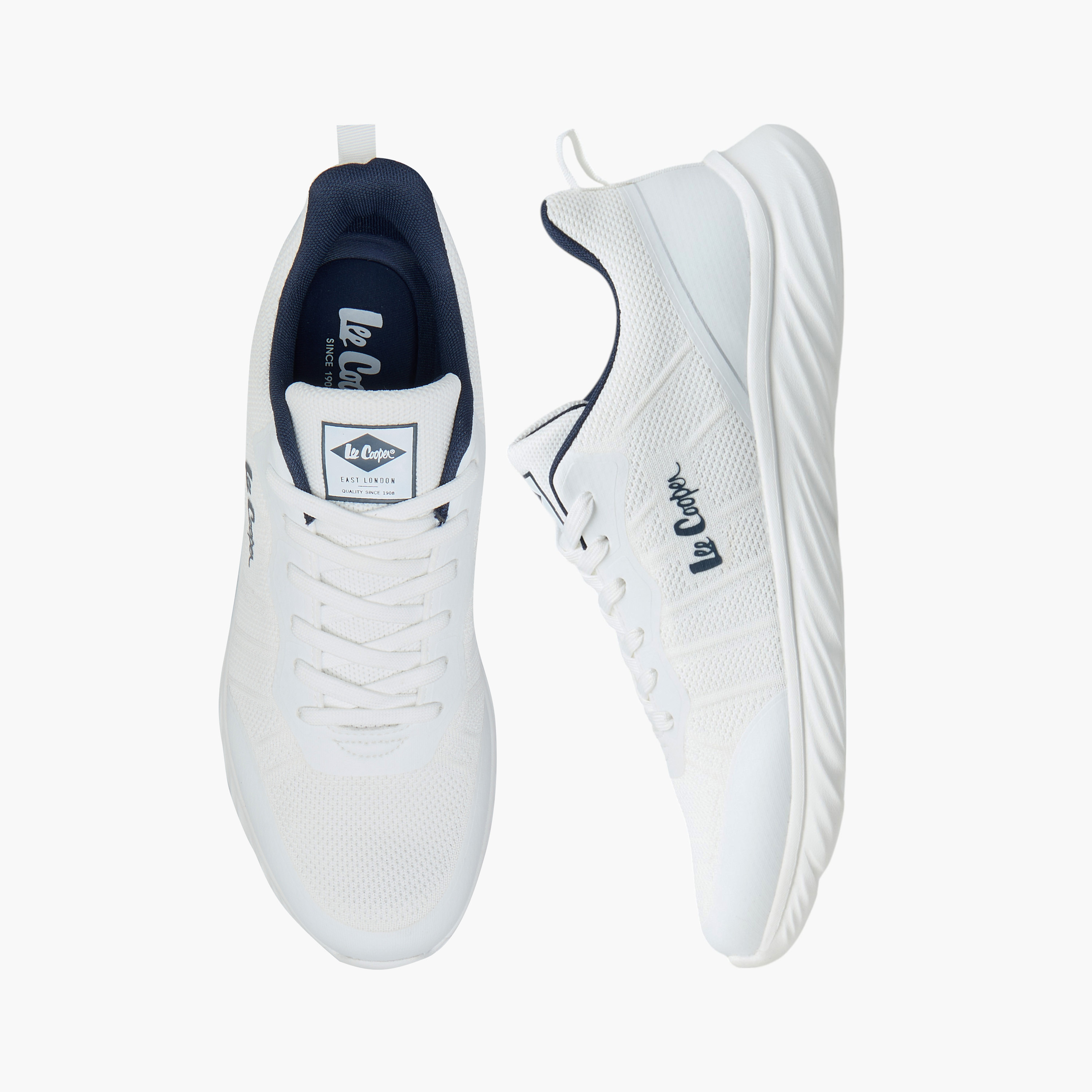 Lee Cooper Men's Logo Detail Lace-Up Sneakers-men-shoes-sneakers-image-1