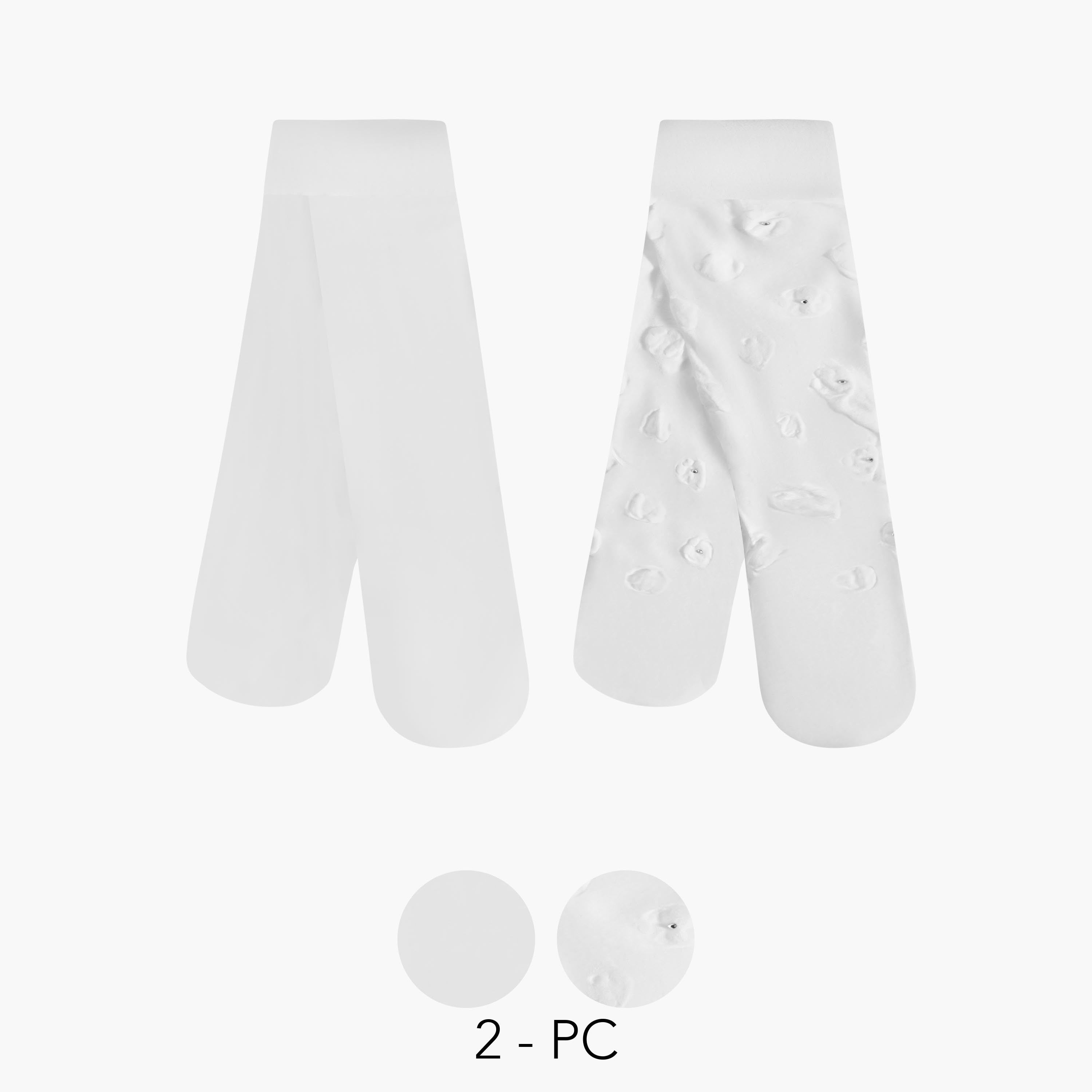 Pack of 2 Celeste Girls Tights with Assorted Design-girls-accessories-socks-image-1