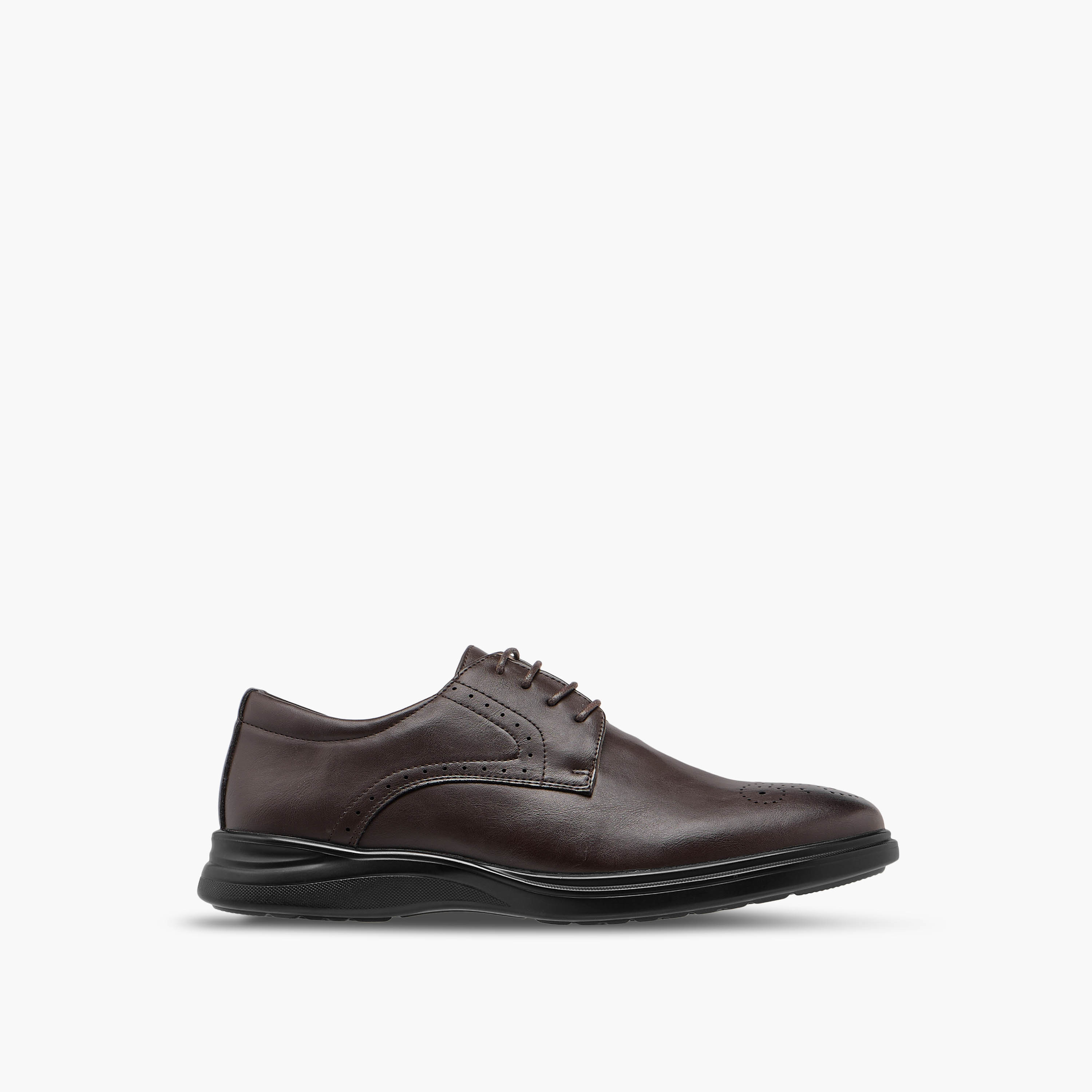 Le Confort Men Perforated Lace-Up Derby Shoes-men-shoes-formalshoes-image-3