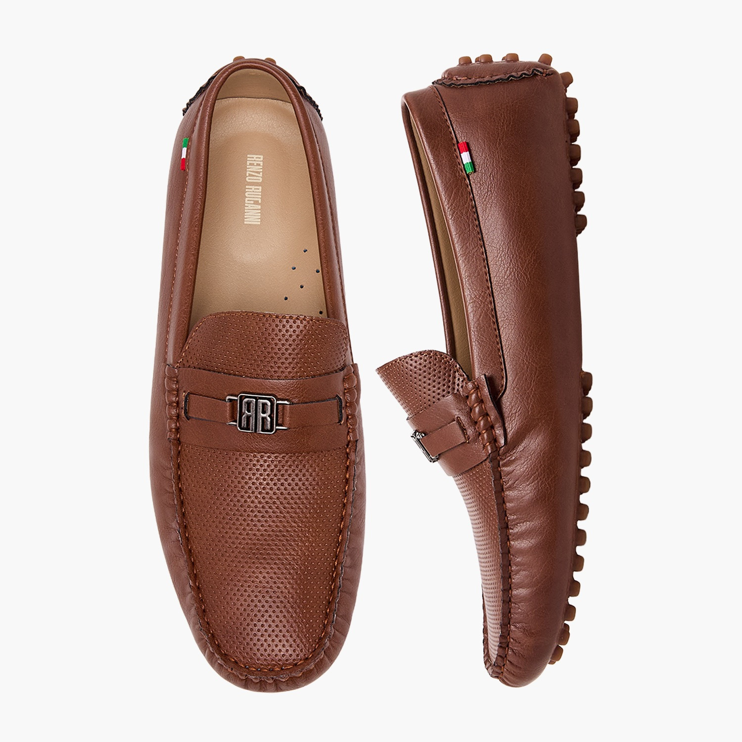 حذاء سهل الارتداء خفيف الوزن للرجال من رينزو روجاتي-men-shoes-loafersandmoccasins-image-1