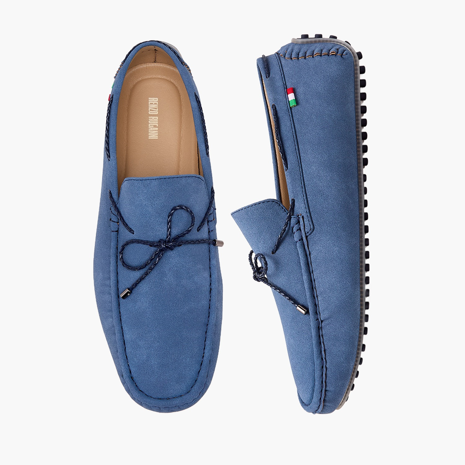 حذاء لوفر خفيف من الجلد السويدي للرجال من رينزو روجاتي-men-shoes-loafersandmoccasins-image-1