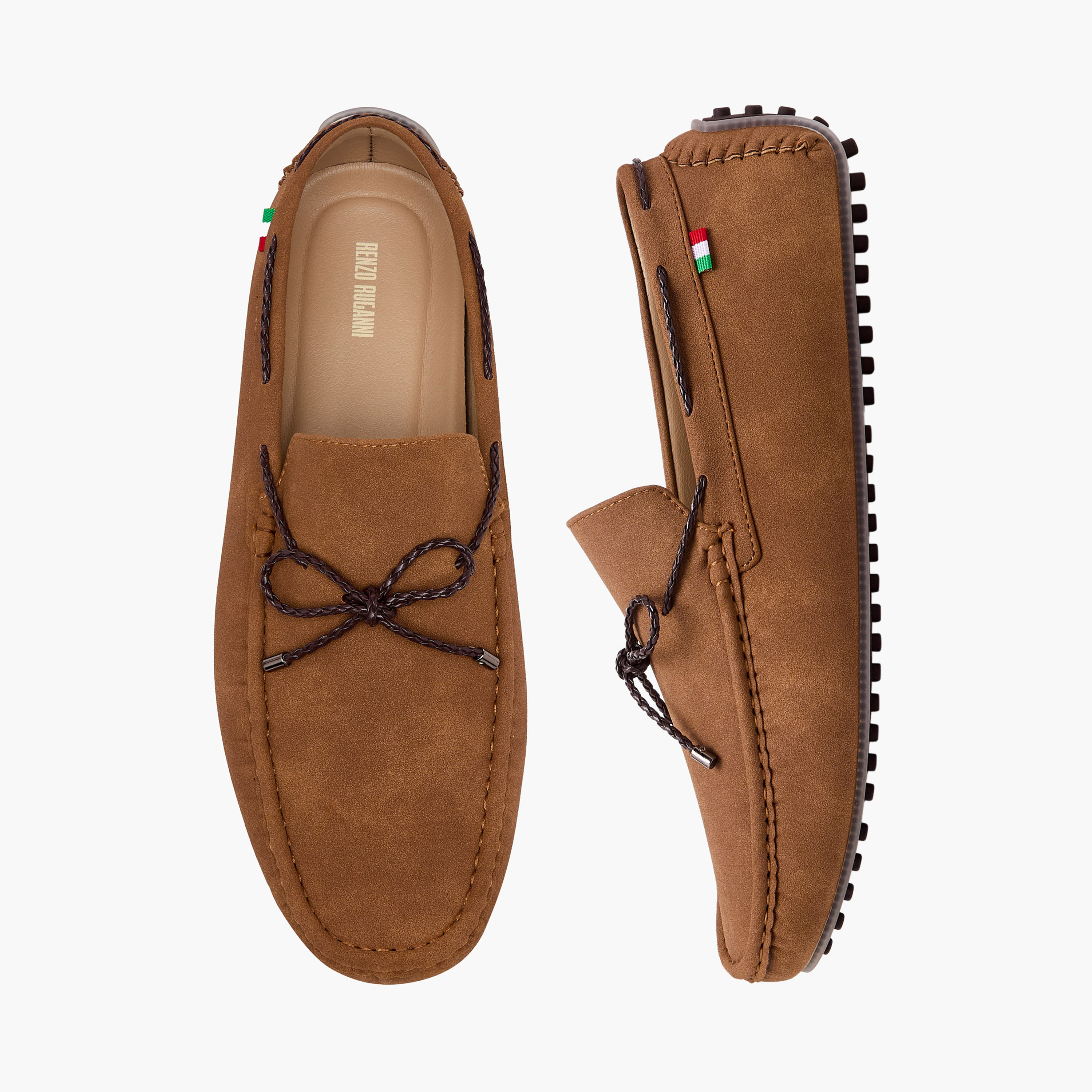 Renzo Rugatti Men Lightweight Suede Leather Loafers-men-shoes-loafersandmoccasins-image-1