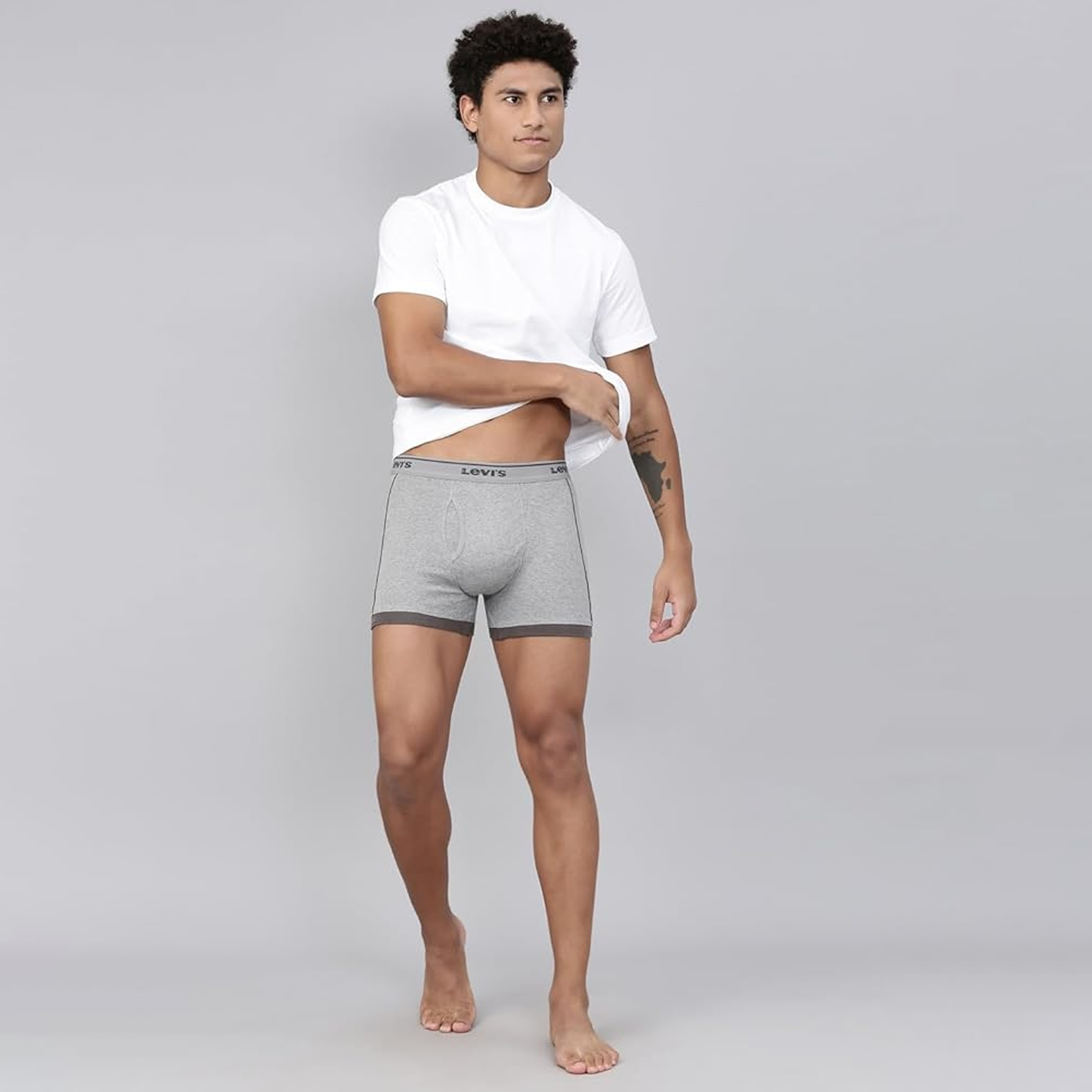 Levi's Pack of 2 Brand Print Elastic Waistband Briefs-men-clothing-innerwear-underwear-image-2