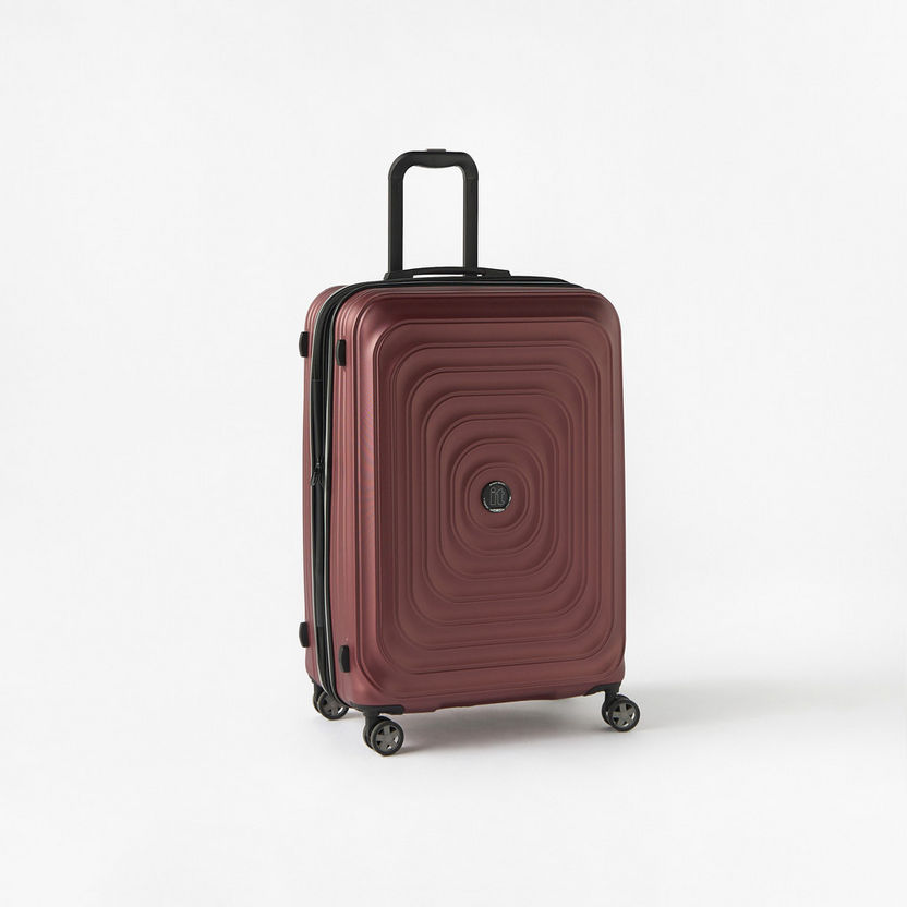 IT Textured Hardcase Luggage Trolley Bag with Retractable Handle-Luggage-image-0
