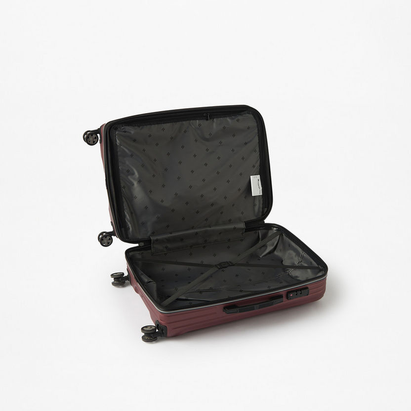 IT Textured Hardcase Luggage Trolley Bag with Retractable Handle-Luggage-image-3
