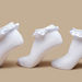 Juniors Textured Ankle Length Socks with Frill Hem - Set of 3-Girl%27s Socks & Tights-thumbnail-2