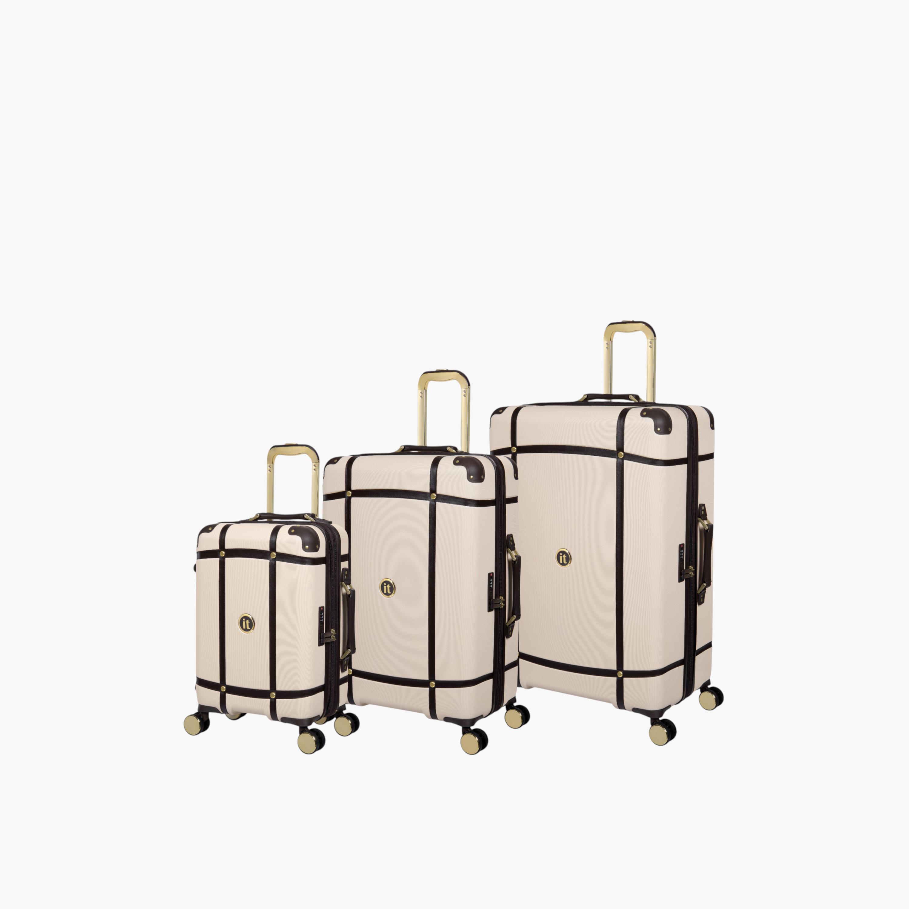 IT Solid Hardcase Trolley Bag with Retractable Handle and Zip Closure - 20 Inches Check-In Bag-travel-luggagesandbags-luggage-image-10