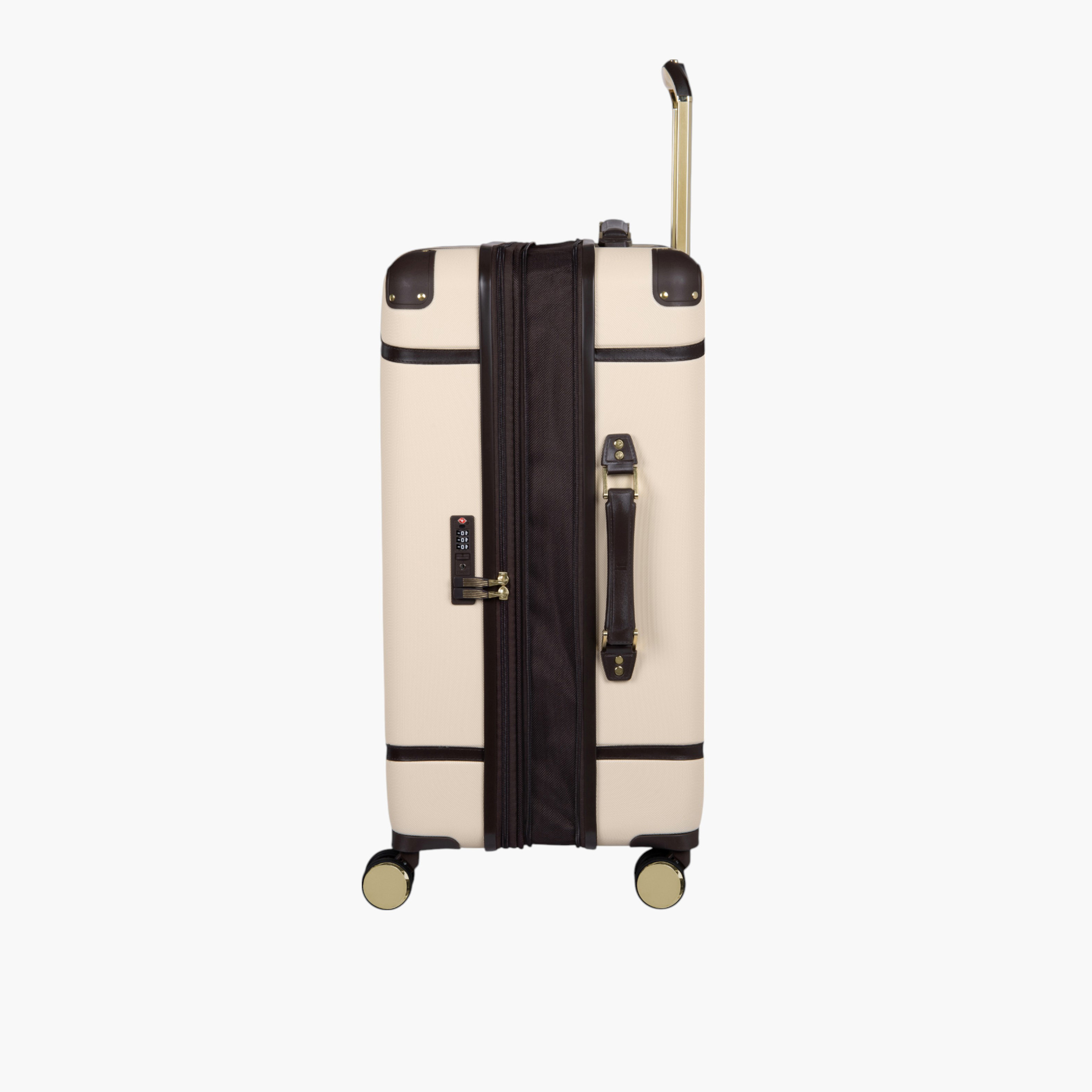IT Solid Hardcase Trolley Bag with Retractable Handle and Zip Closure - 20 Inches Check-In Bag-travel-luggagesandbags-luggage-image-4