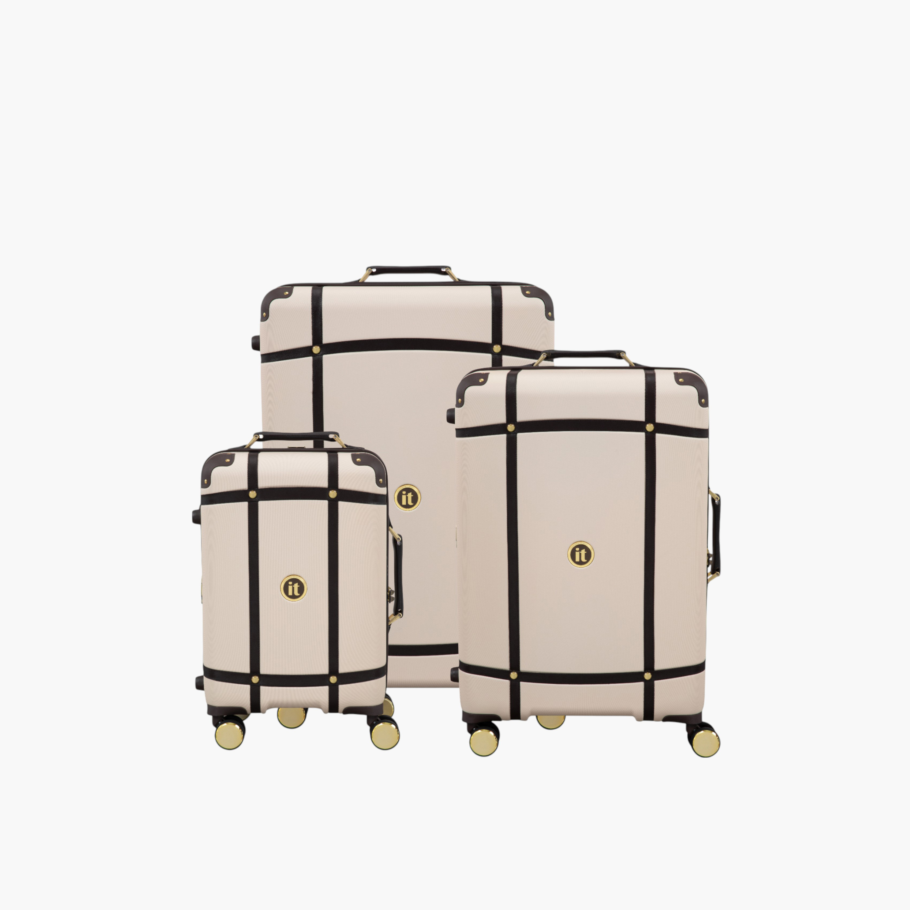 IT Solid Hardcase Trolley Bag with Retractable Handle and Zip Closure - 24 Inches Check-In Bag-travel-luggagesandbags-luggage-image-10