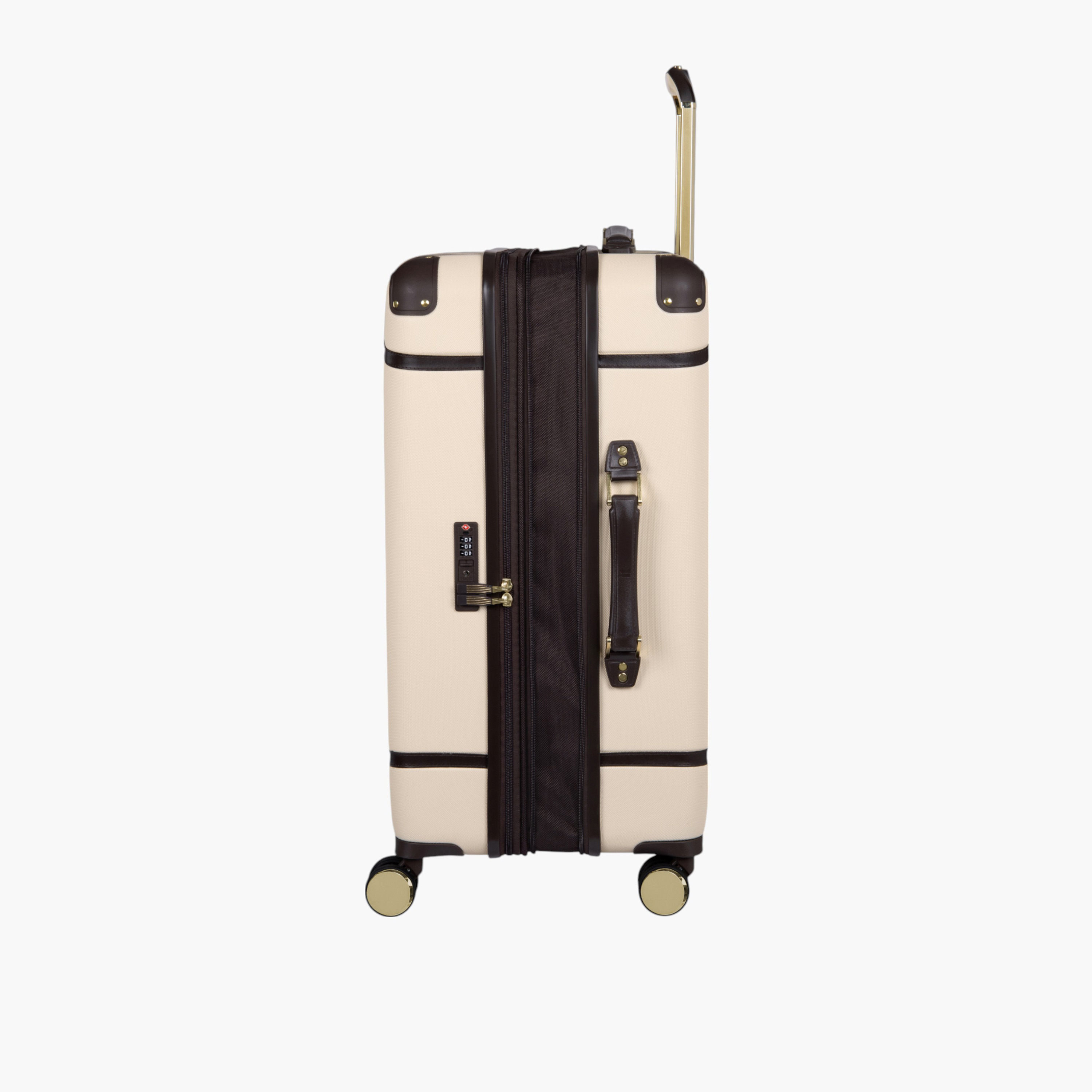 IT Solid Hardcase Trolley Bag with Retractable Handle and Zip Closure - 24 Inches Check-In Bag-travel-luggagesandbags-luggage-image-4