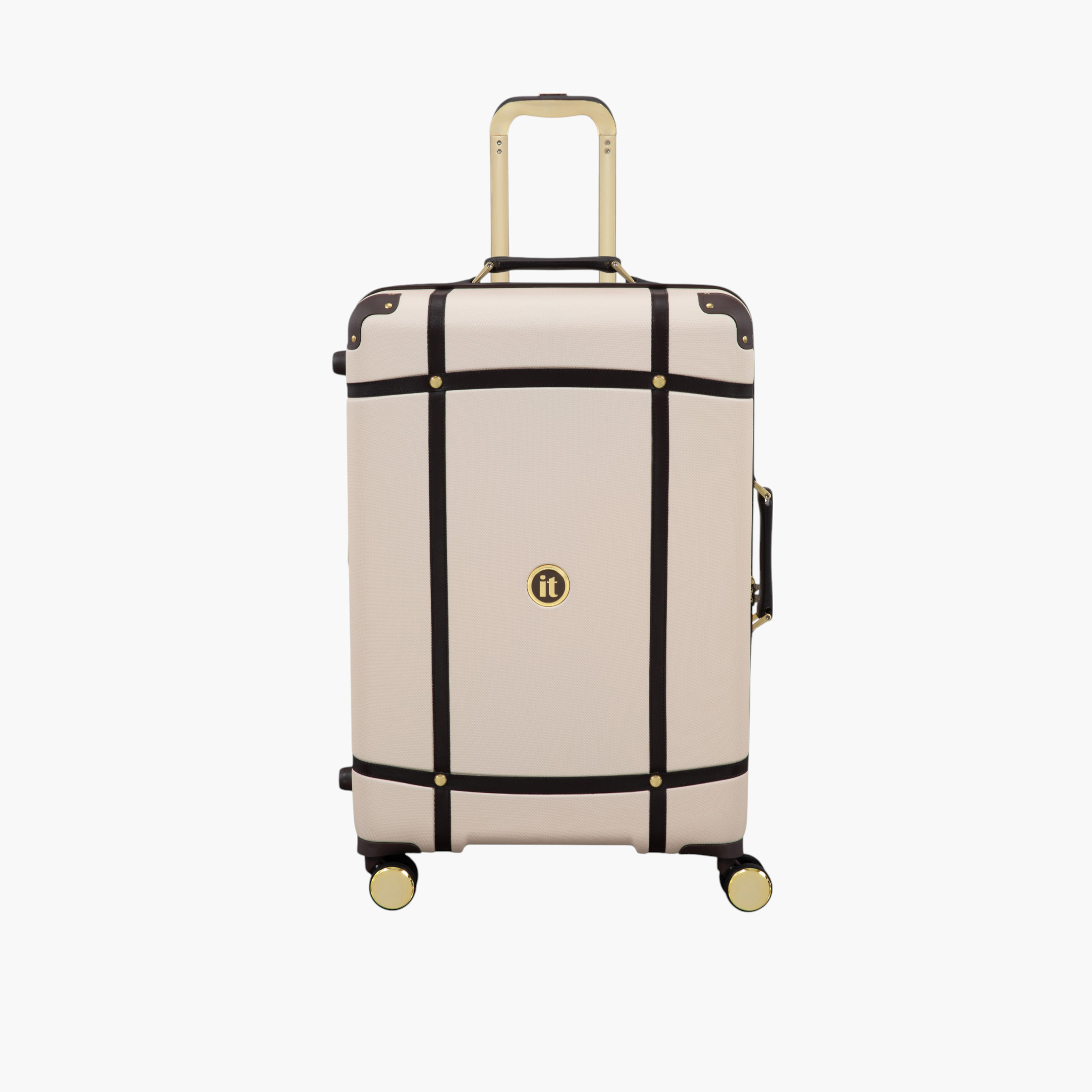 IT Solid Hardcase Trolley Bag with Retractable Handle and Zip Closure - 28 Inches Check-In Bag-travel-luggagesandbags-luggage-image-3