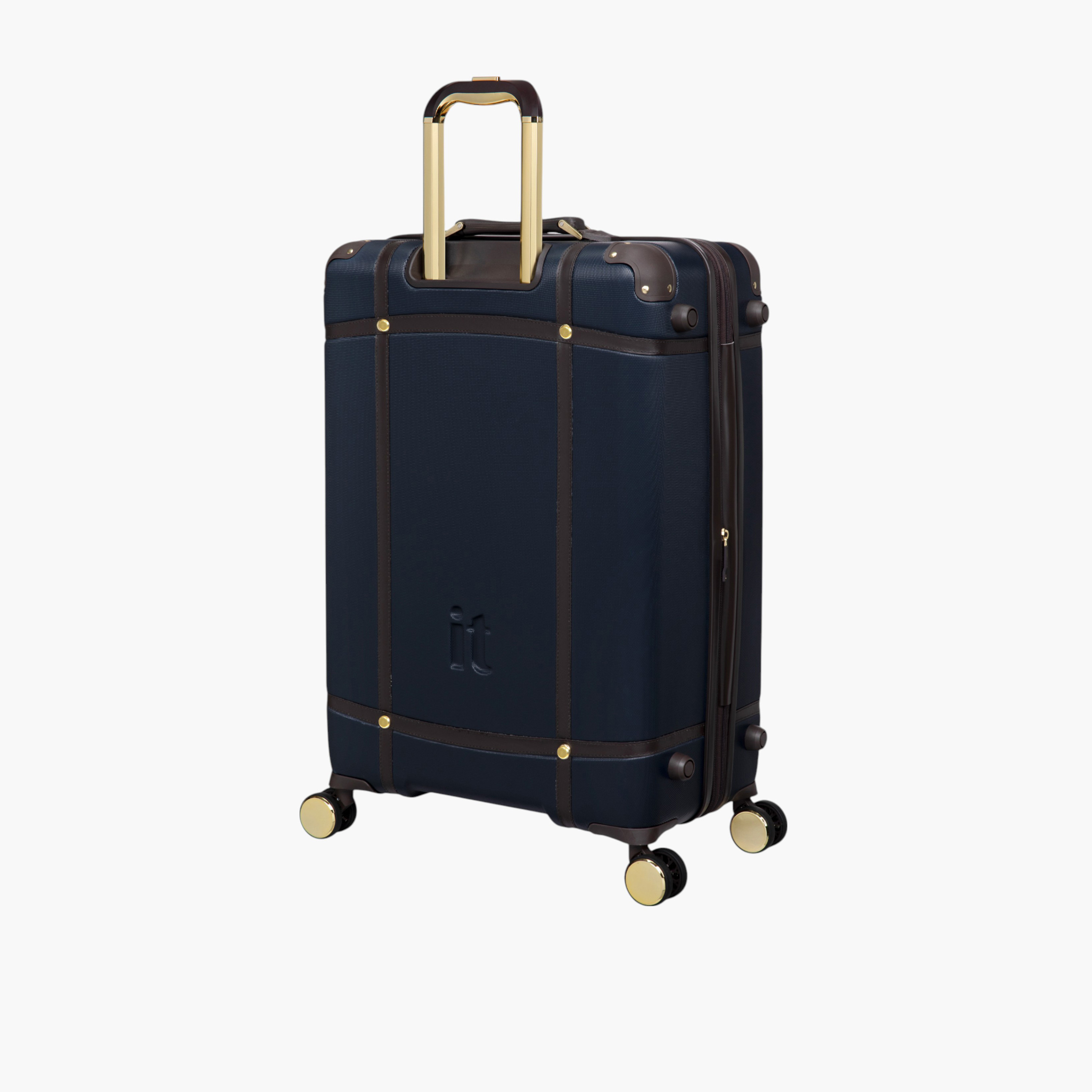 IT Solid Hardcase Trolley Bag with Retractable Handle and Zip Closure - 28 Inches Check-In Bag-travel-luggagesandbags-luggage-image-3