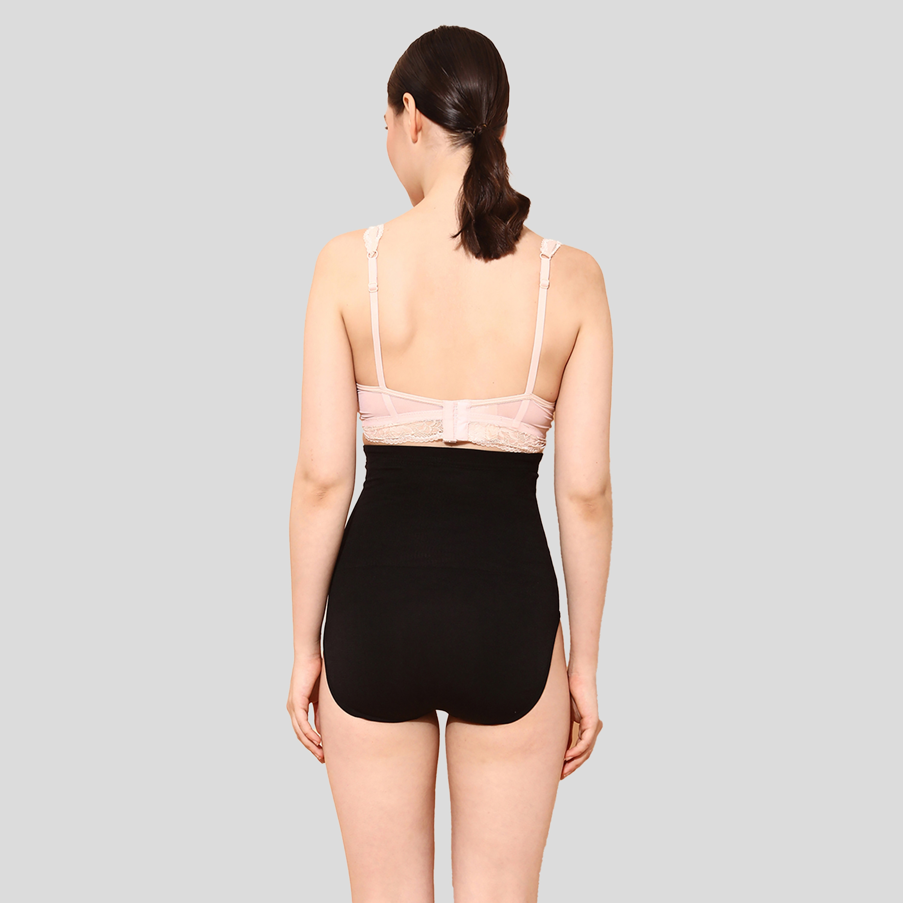 Clovia Women's Tummy Tucker in Black with Silicon Grips-women-clothing-lingerie-shapewear-image-5