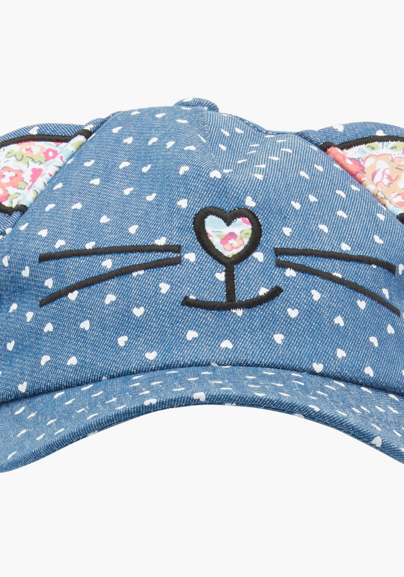 Juniors Embroidered Cap with Ears-Caps-image-0