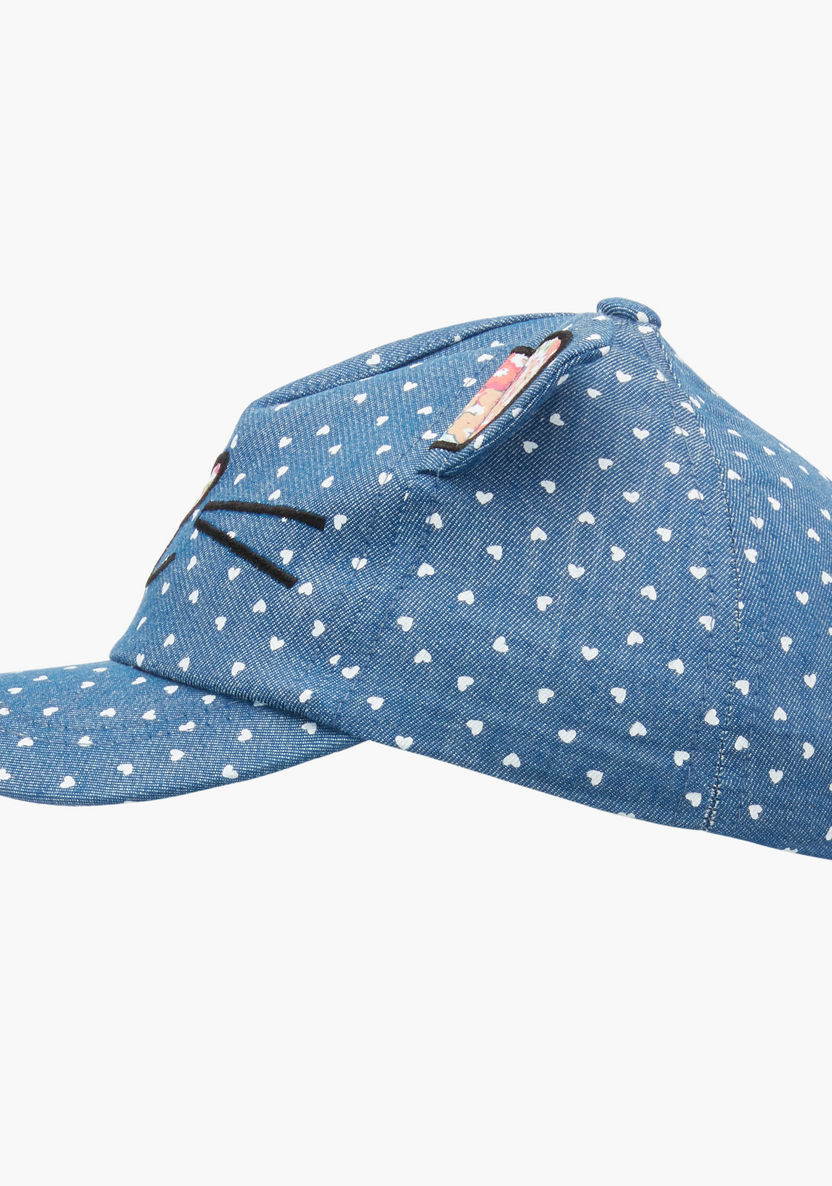 Juniors Embroidered Cap with Ears-Caps-image-1