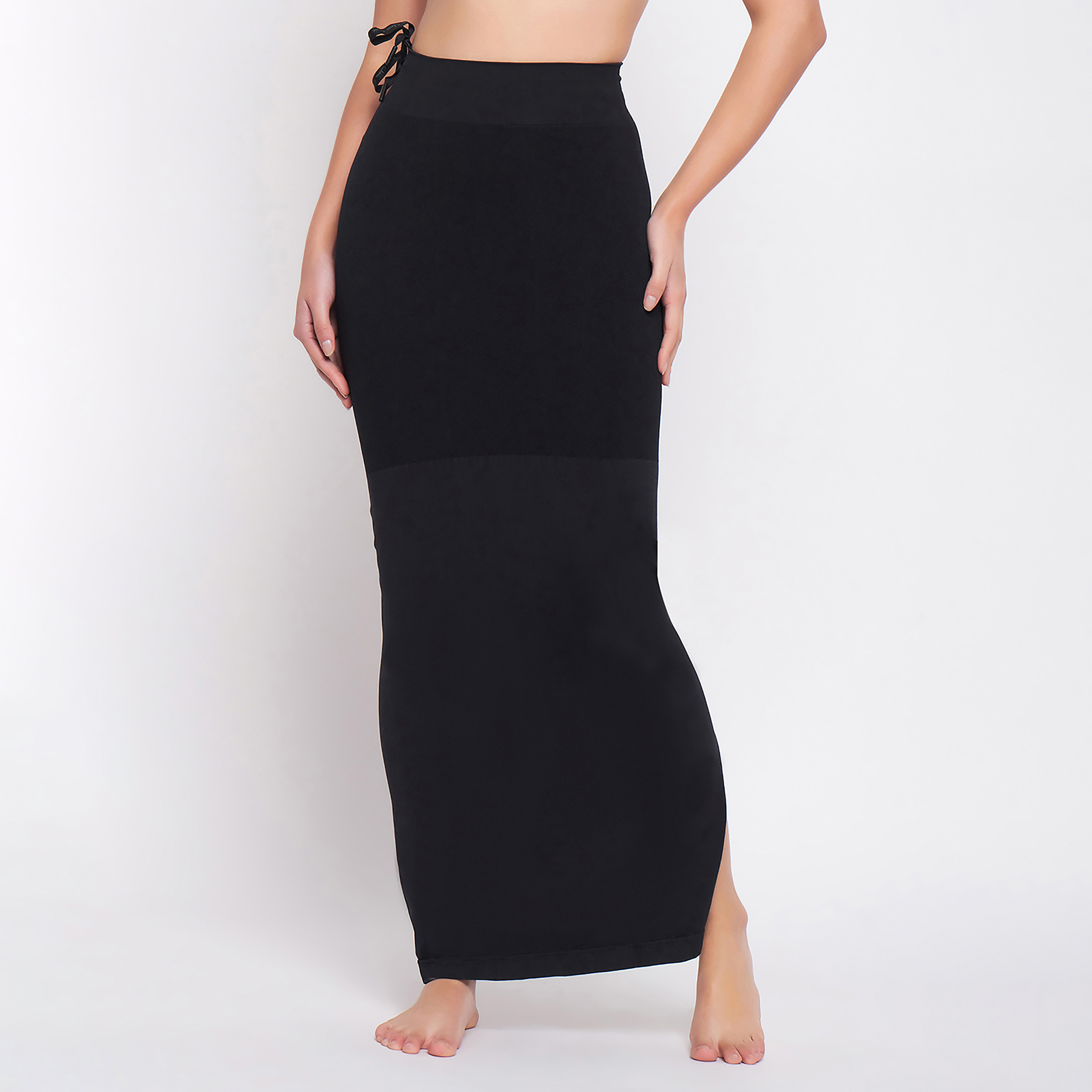 Clovia Saree Women's Shapewear with Drawstring in Black-women-clothing-lingerie-shapewear-image-1