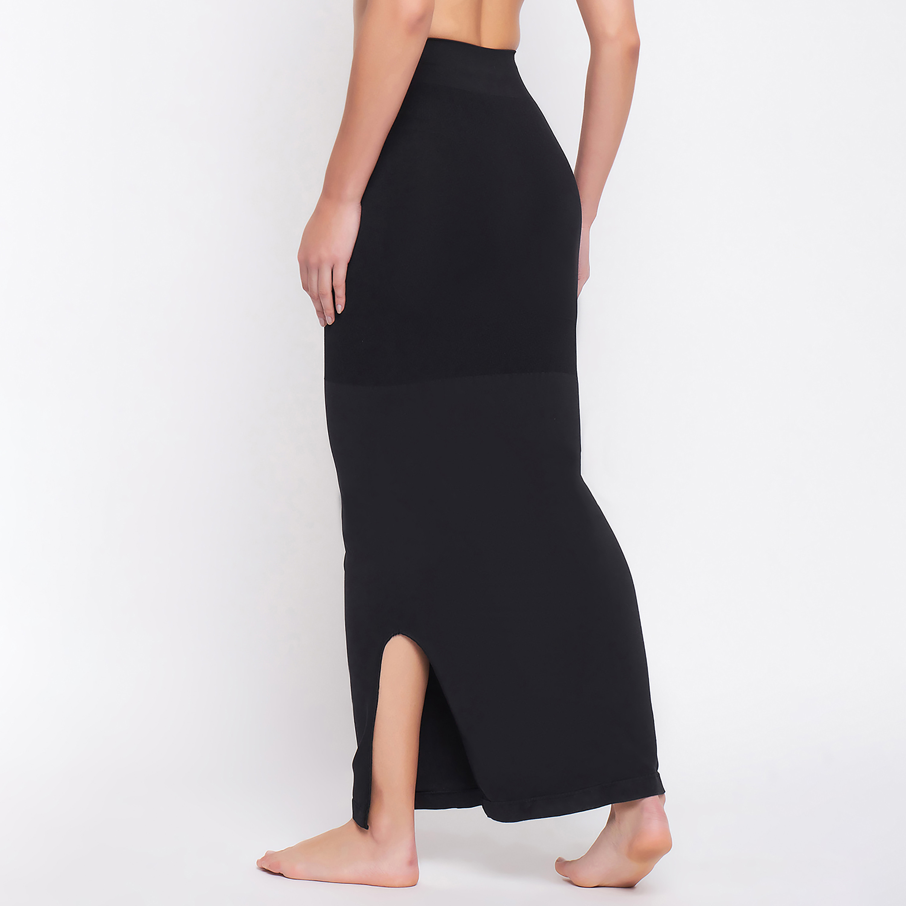 Clovia Saree Women's Shapewear with Drawstring in Black-women-clothing-lingerie-shapewear-image-5