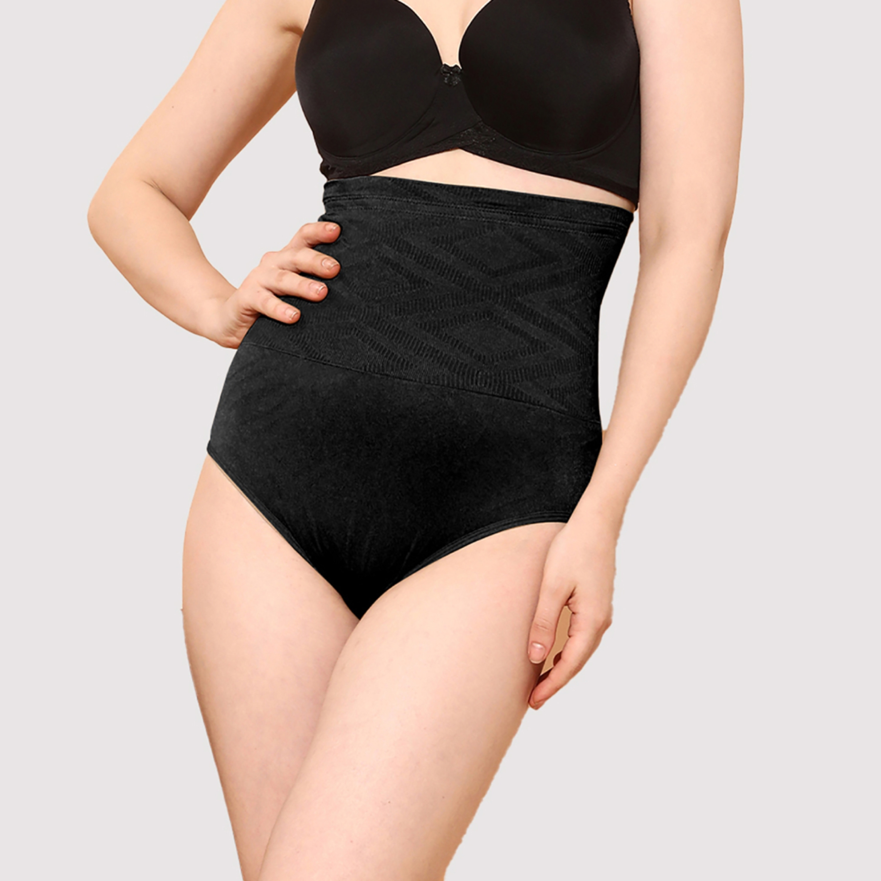 مشد بطن نسائي مع مقابض سيليكون من كلوفيا-women-clothing-lingerie-shapewear-image-1