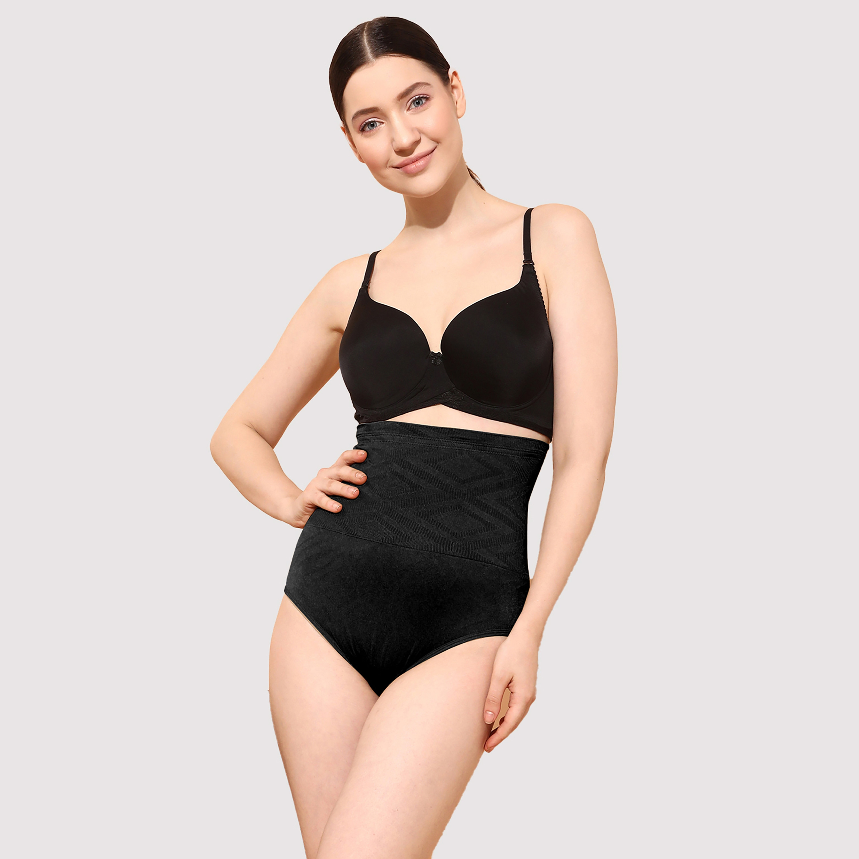 مشد بطن نسائي مع مقابض سيليكون من كلوفيا-women-clothing-lingerie-shapewear-image-2