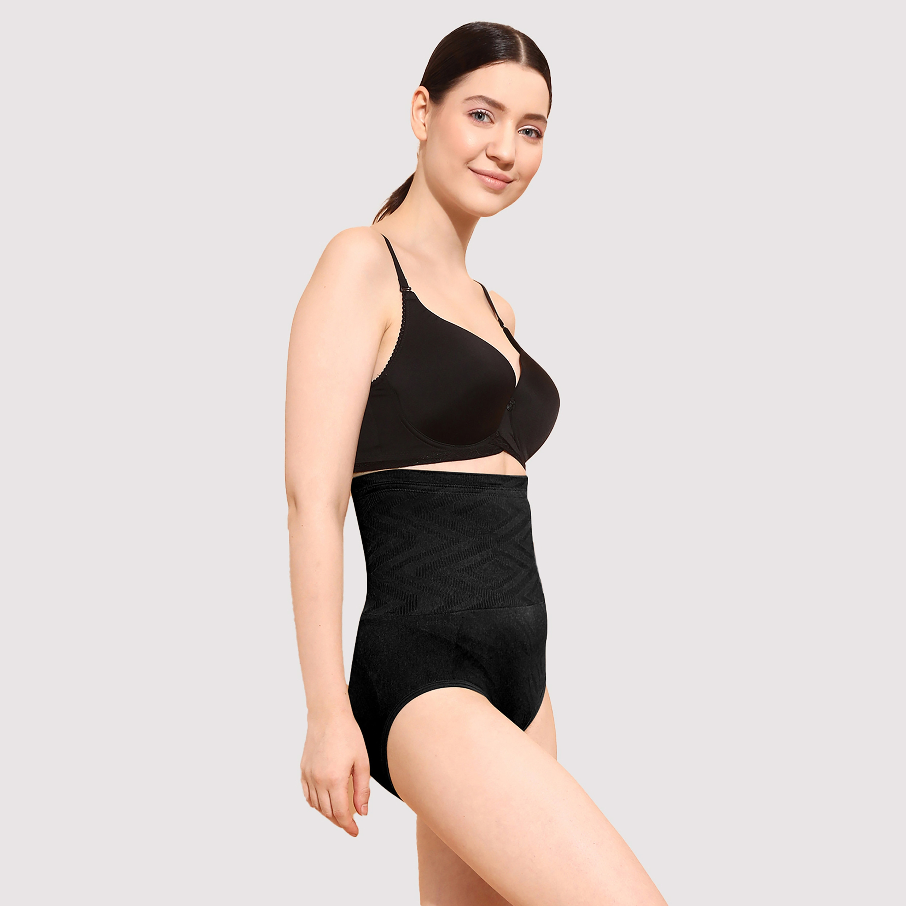 مشد بطن نسائي مع مقابض سيليكون من كلوفيا-women-clothing-lingerie-shapewear-image-4