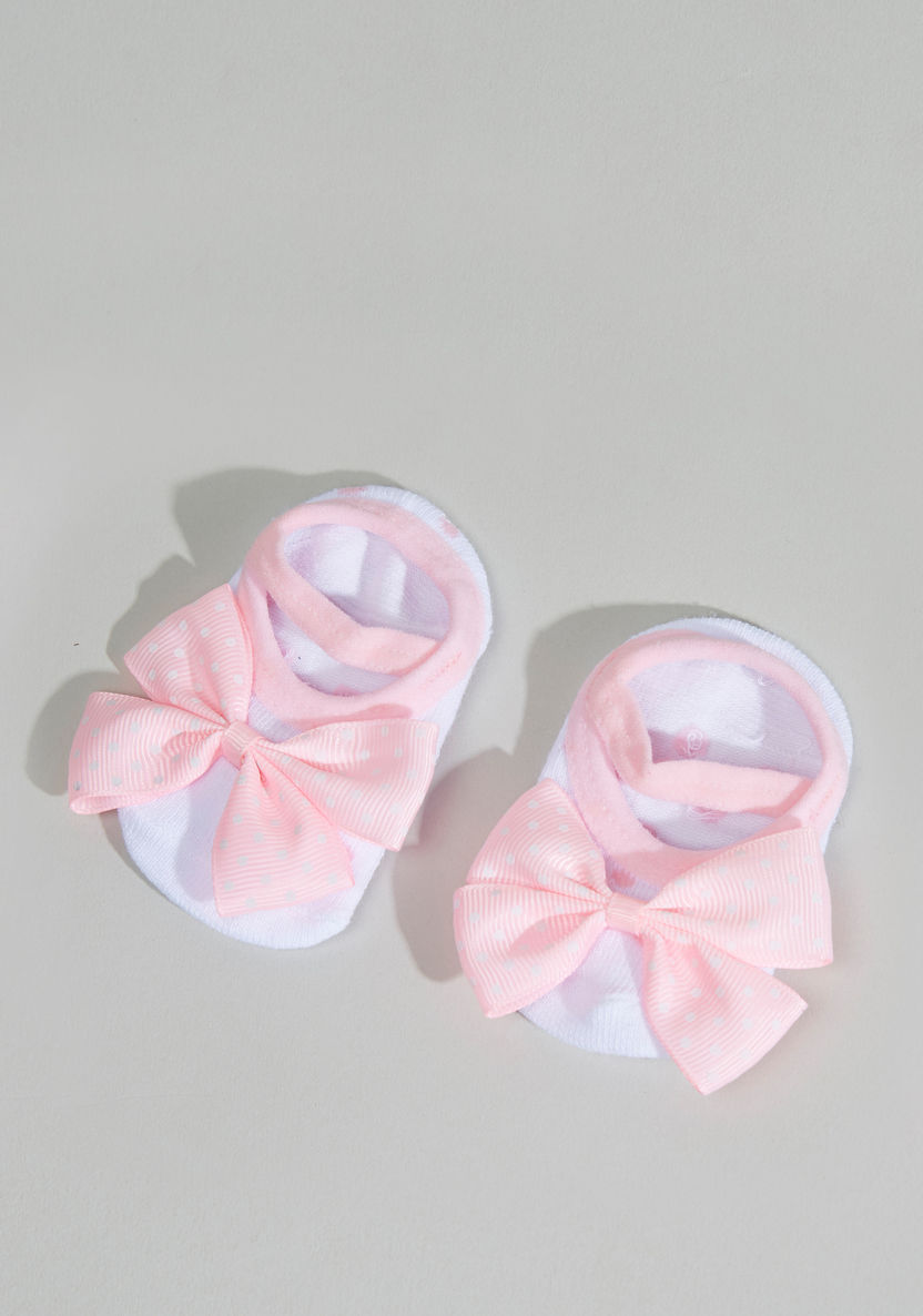 Juniors Bow Applique Booties and Headband-Hair Accessories-image-4