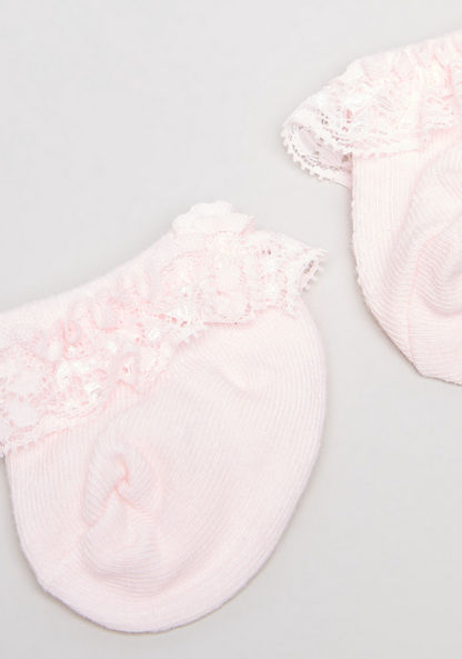 Juniors Textured Socks with Frill Detail-Socks-image-2