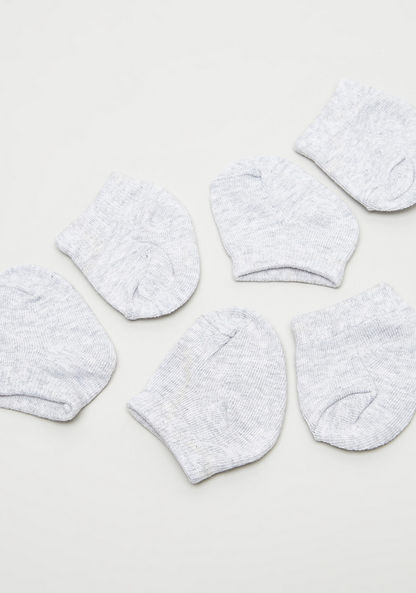 Juniors Solid Socks with Cuffed Hem - Set of 3-Socks-image-2