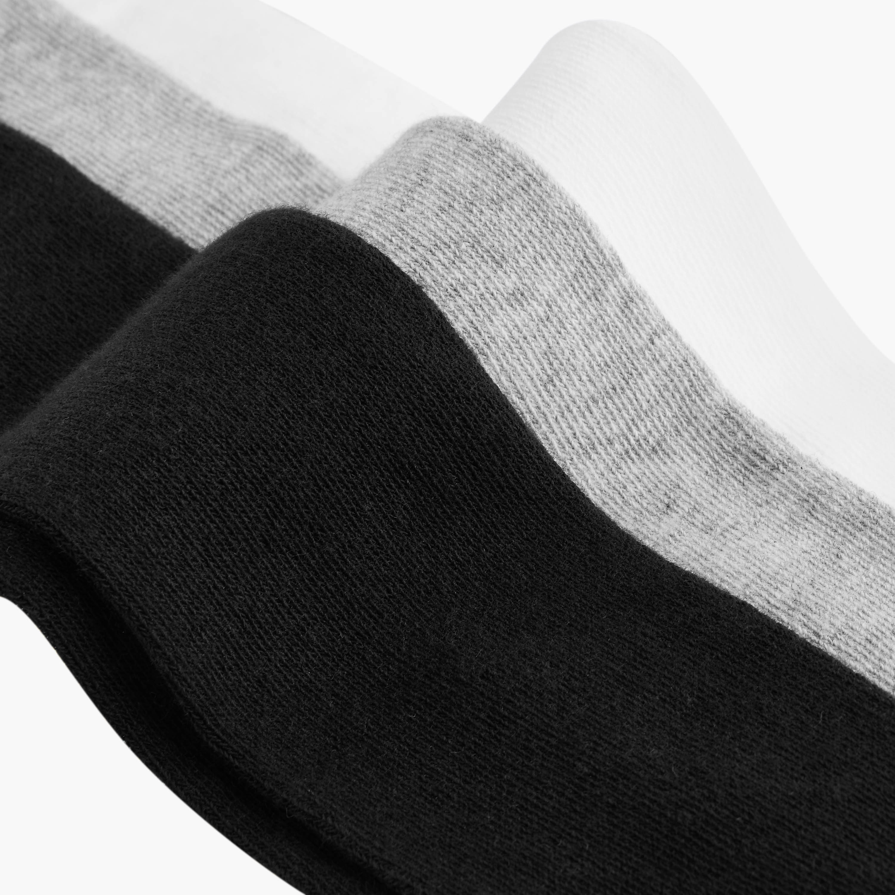 Juniors Solid Tights with Elasticised Waistband - Pack of 3-baby-girls-accessories-socks-image-5