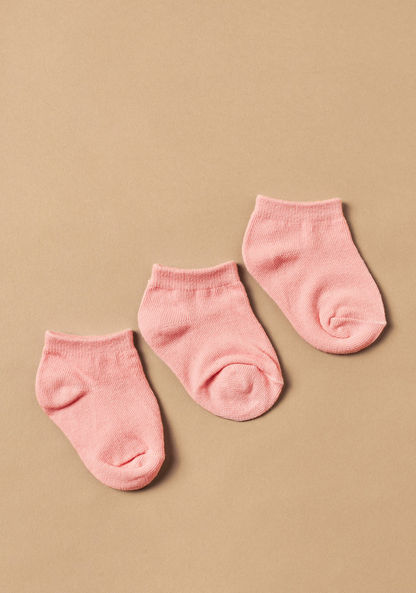 Juniors Solid Ankle-Length Socks - Pack of 3-Socks-image-0
