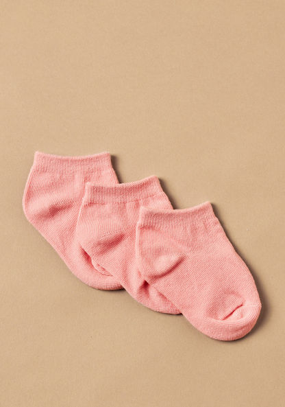 Juniors Solid Ankle-Length Socks - Pack of 3-Socks-image-1