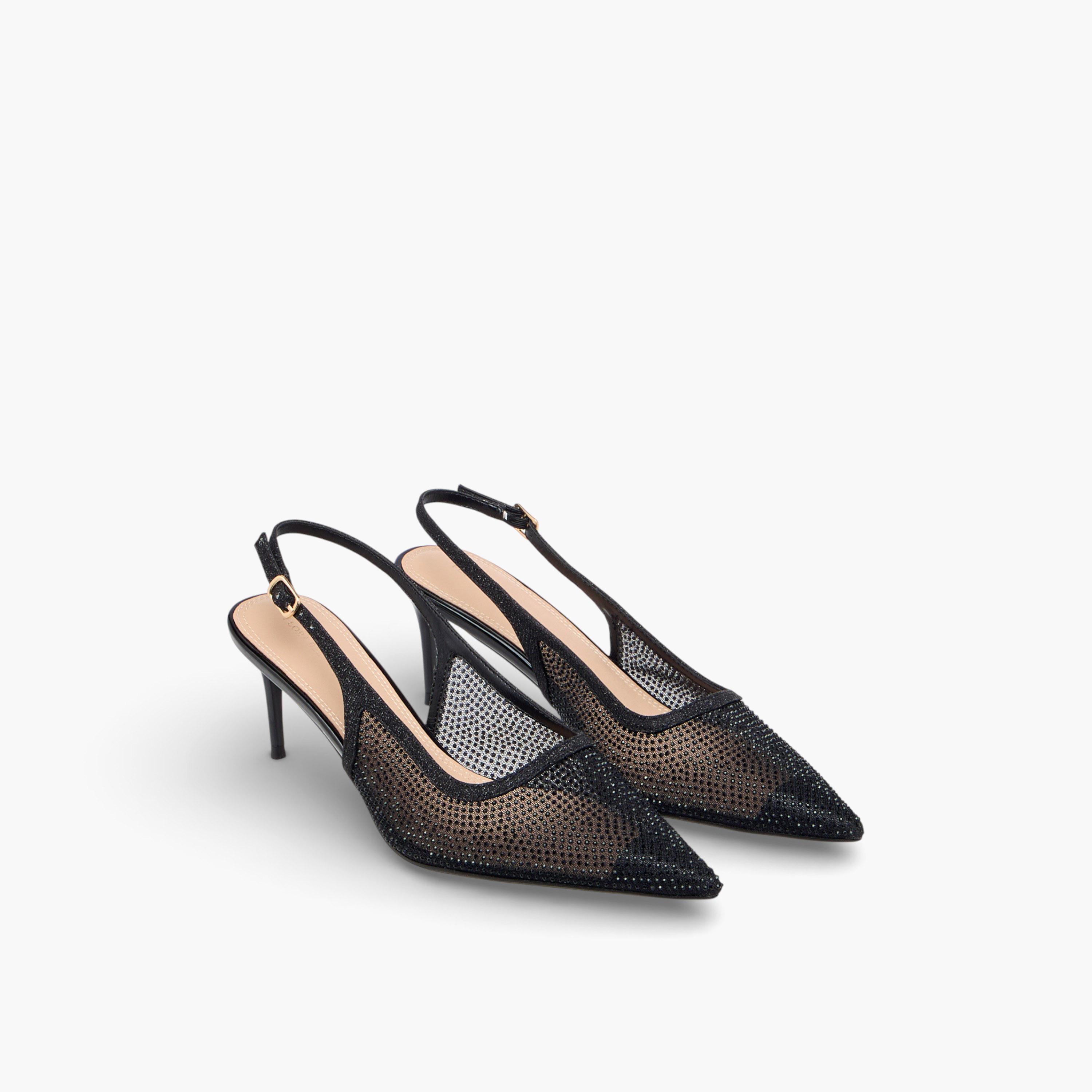 حذاء شبكي بكعب وزينة للنساء من فلورا بيلا-women-shoes-heels-image-1