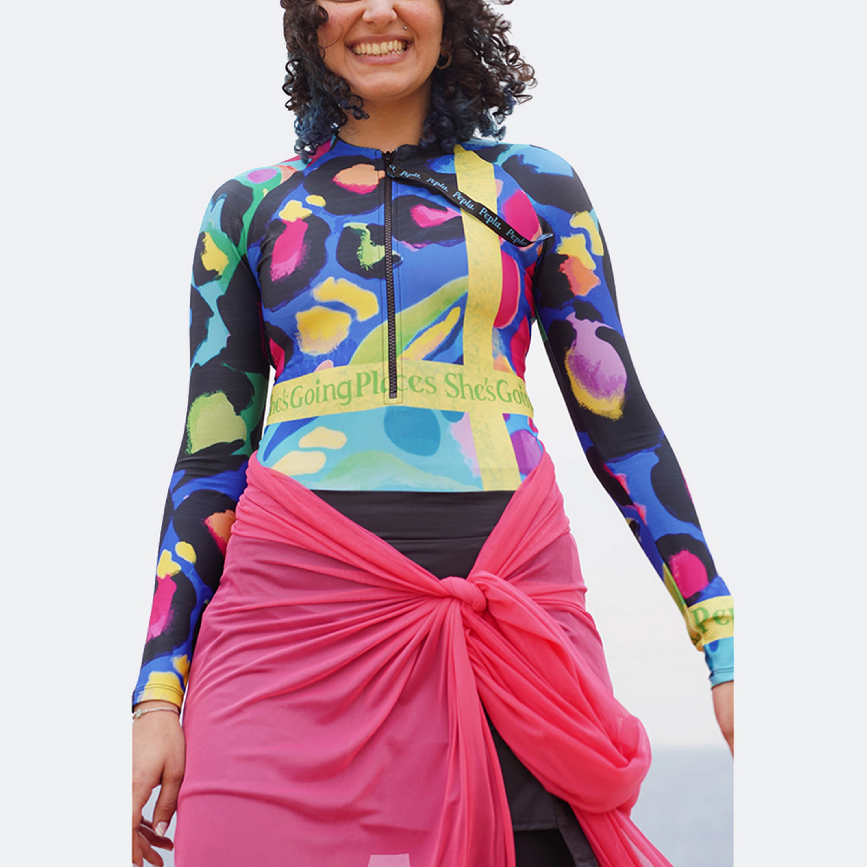 Pepla Women's Abstract Print Swim Rashguard-women-clothing-swimandbeach-swimsuits-image-1