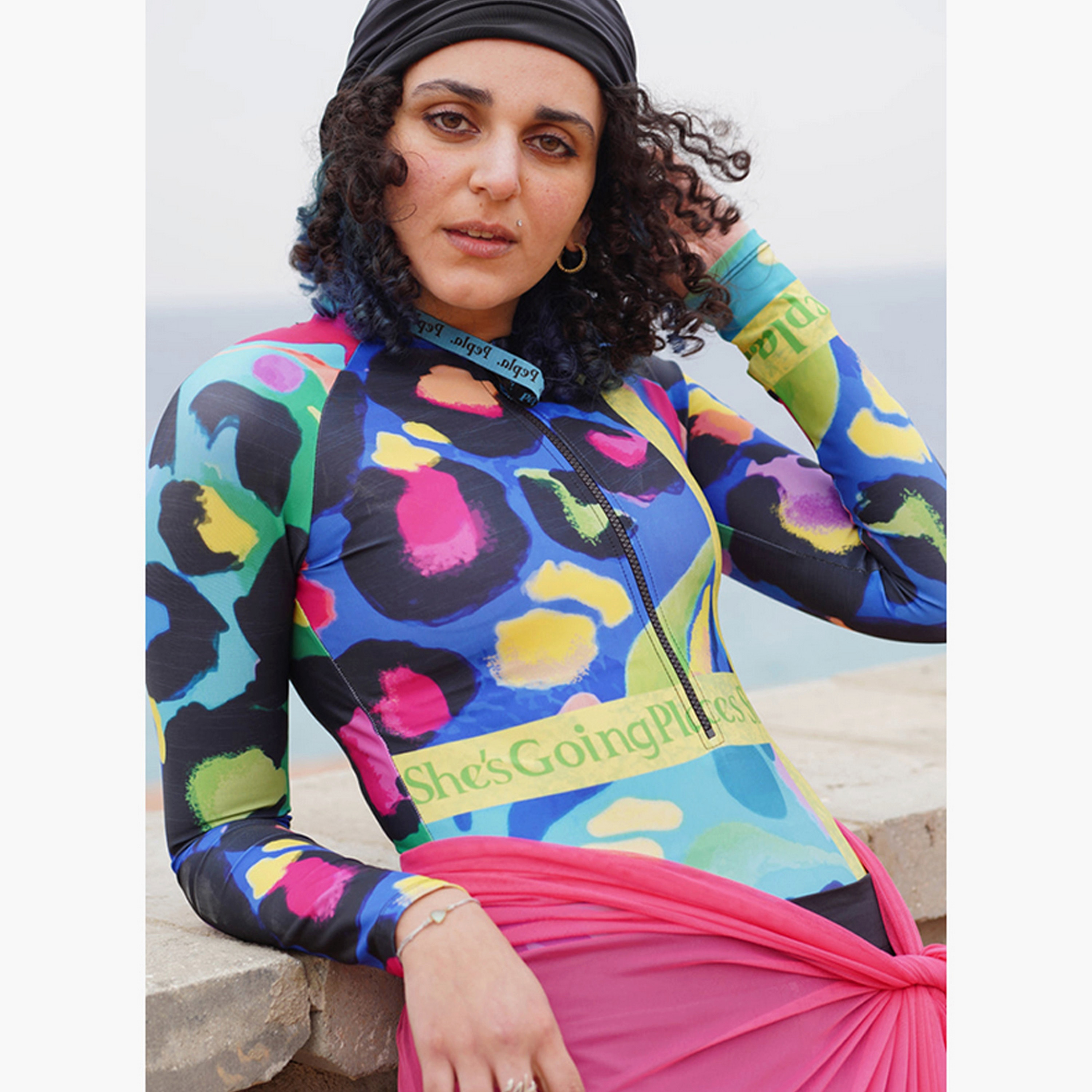 Pepla Women's Abstract Print Swim Rashguard-women-clothing-swimandbeach-swimsuits-image-2