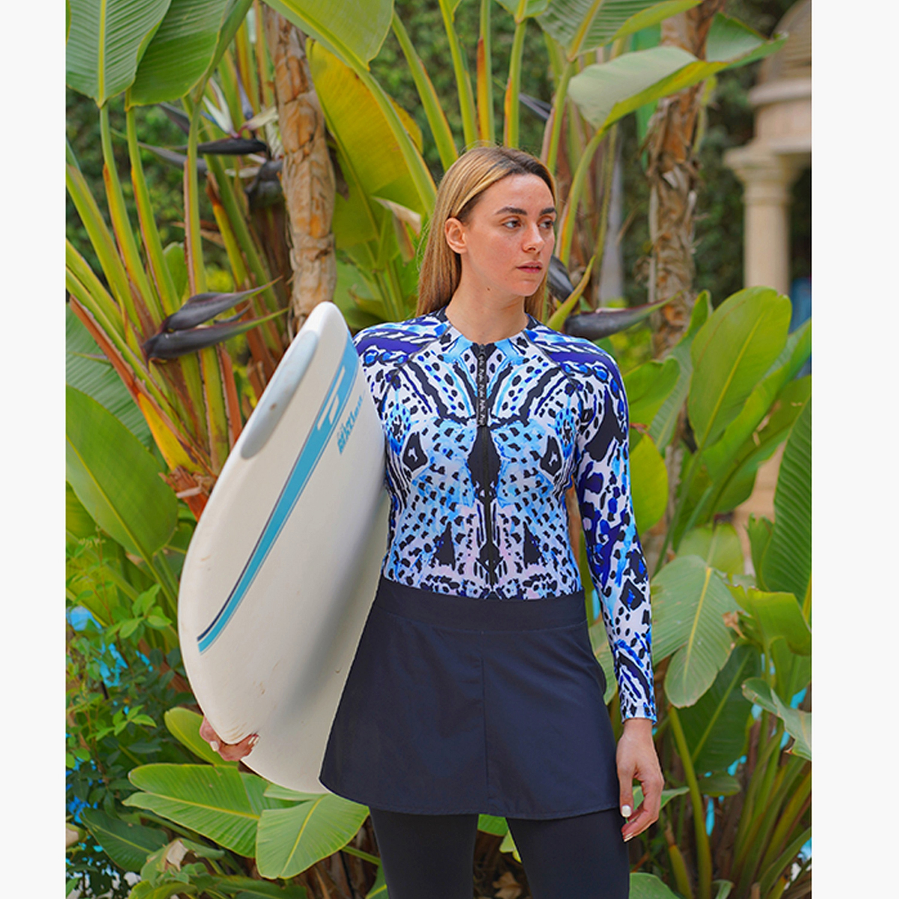 Pepla Women's Abstract Print Swim Rashguard-women-clothing-swimandbeach-swimsuits-image-2