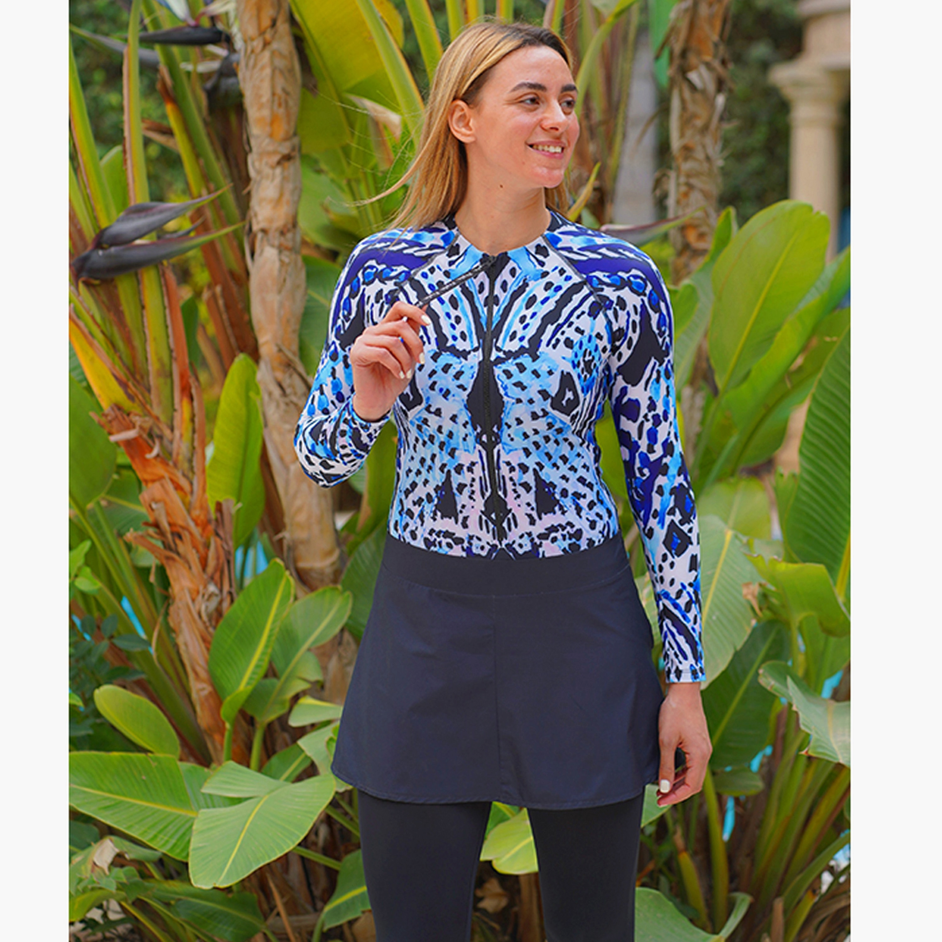 Pepla Women's Abstract Print Swim Rashguard-women-clothing-swimandbeach-swimsuits-image-4