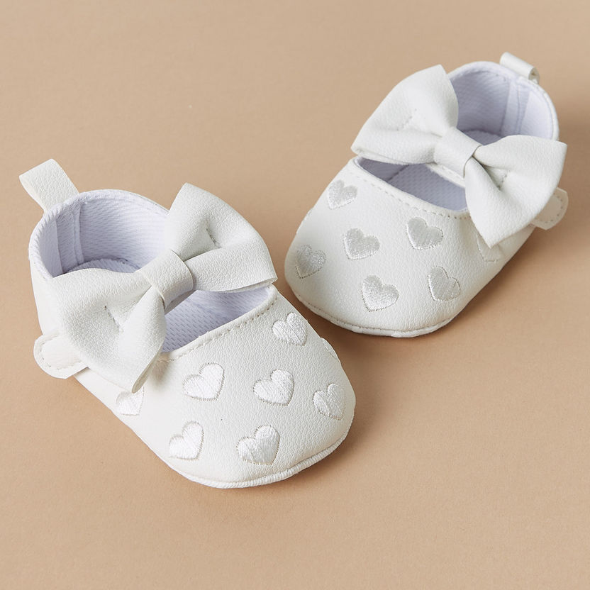 Juniors Bow Accent Booties and Headband Set-Booties-image-3