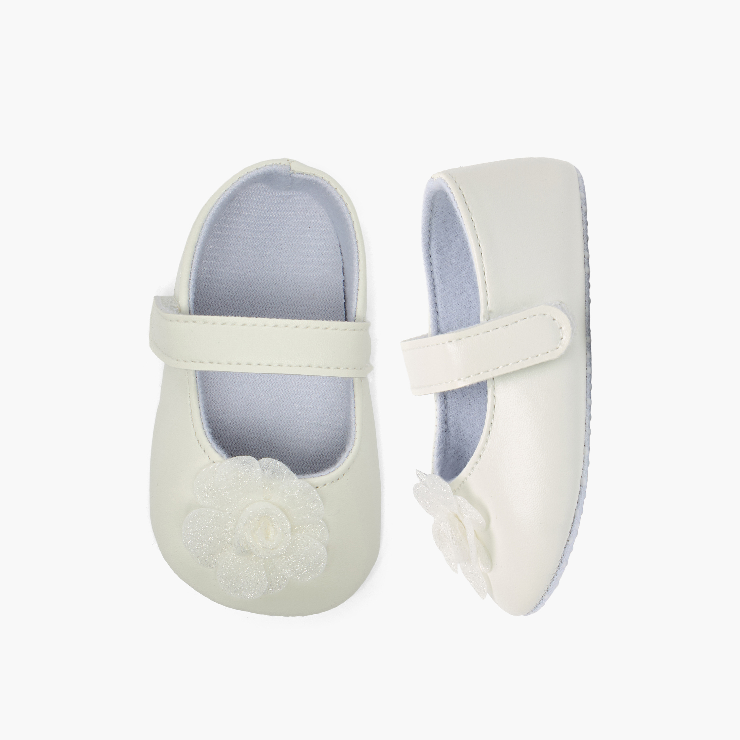 Juniors Floral Applique Mary Jane Shoes with Headband-baby-girls-accessories-hairaccessories-image-2