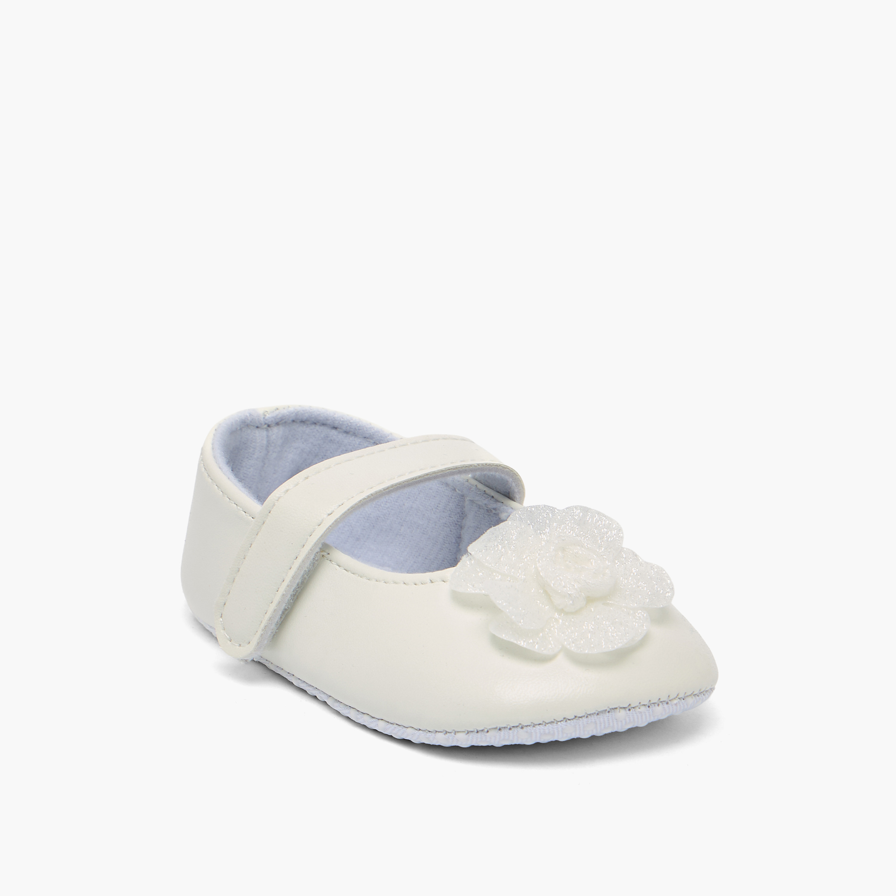 Juniors Floral Applique Mary Jane Shoes with Headband-baby-girls-accessories-hairaccessories-image-3